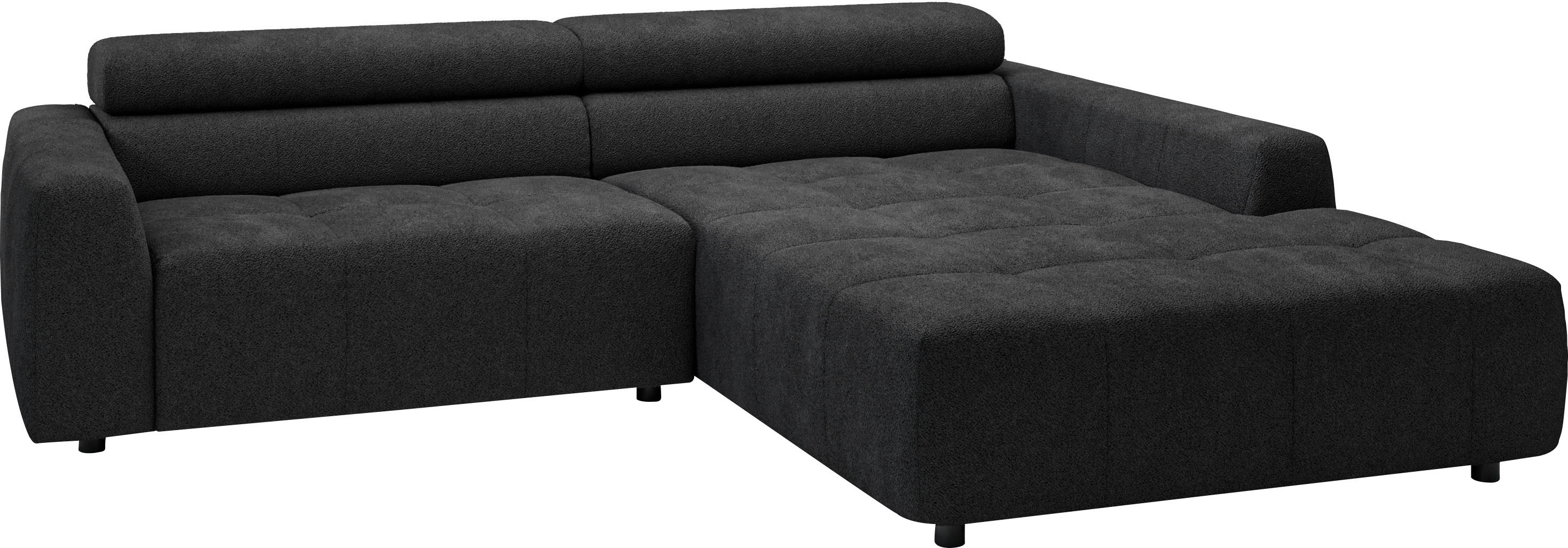 Thumbnail - 3C Candy Ecksofa "Denver auch mit Cord- und Easy care-Bezug, Kopfteilverstellung L-Form" wahlweise. mit motorischer Sitz...