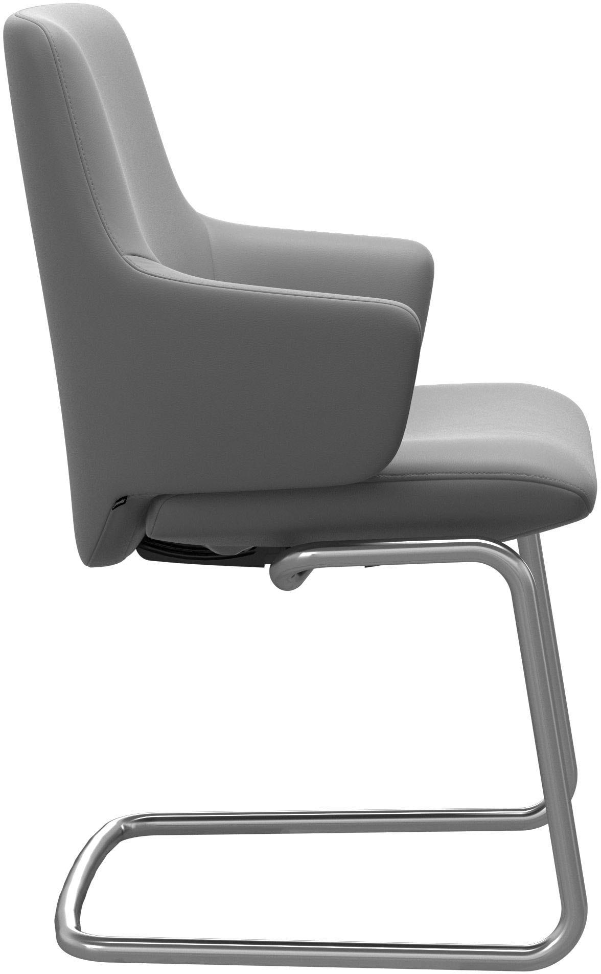Stressless® Polsterstuhl »Laurel«, Leder BATICK, Low Back mit Armlehne, Größe L, mit Beinen aus Stahl in Chrom matt