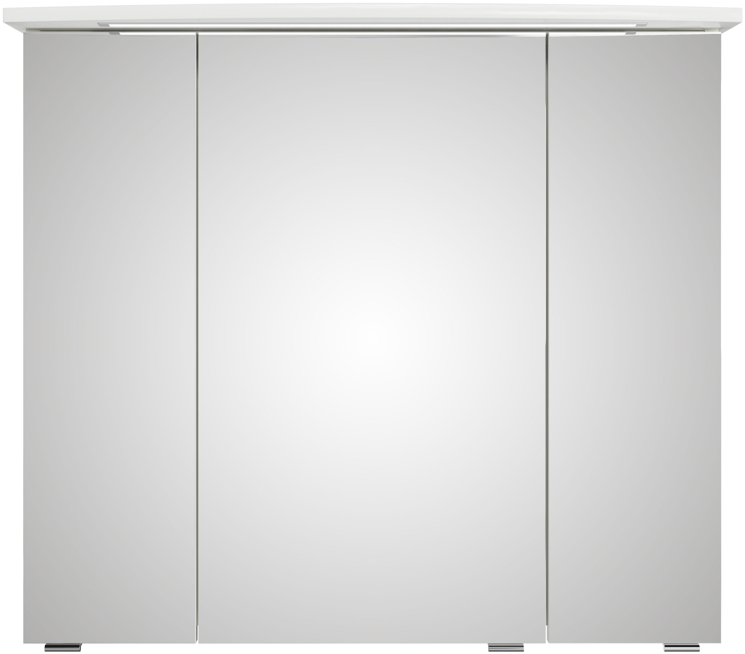 Saphir Badmöbel-Set »Serie 4010 2-teilig Keramik-Waschtisch mit LED-Spiegelschrank«, (Set), Badezimmer Set 84 cm breit, inkl. Türdämpfer, 3 Türen, 2 Schubladen