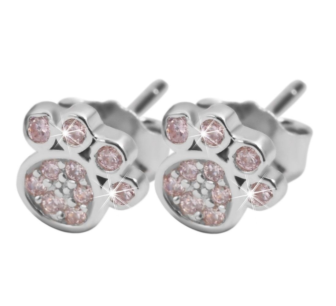 Adelia´s Paar Ohrhänger »Mädchen Ohrringe – Ohrstecker aus 925 Silber mit Zirkonia« Ein stilvolles Geschenk für besondere Momente