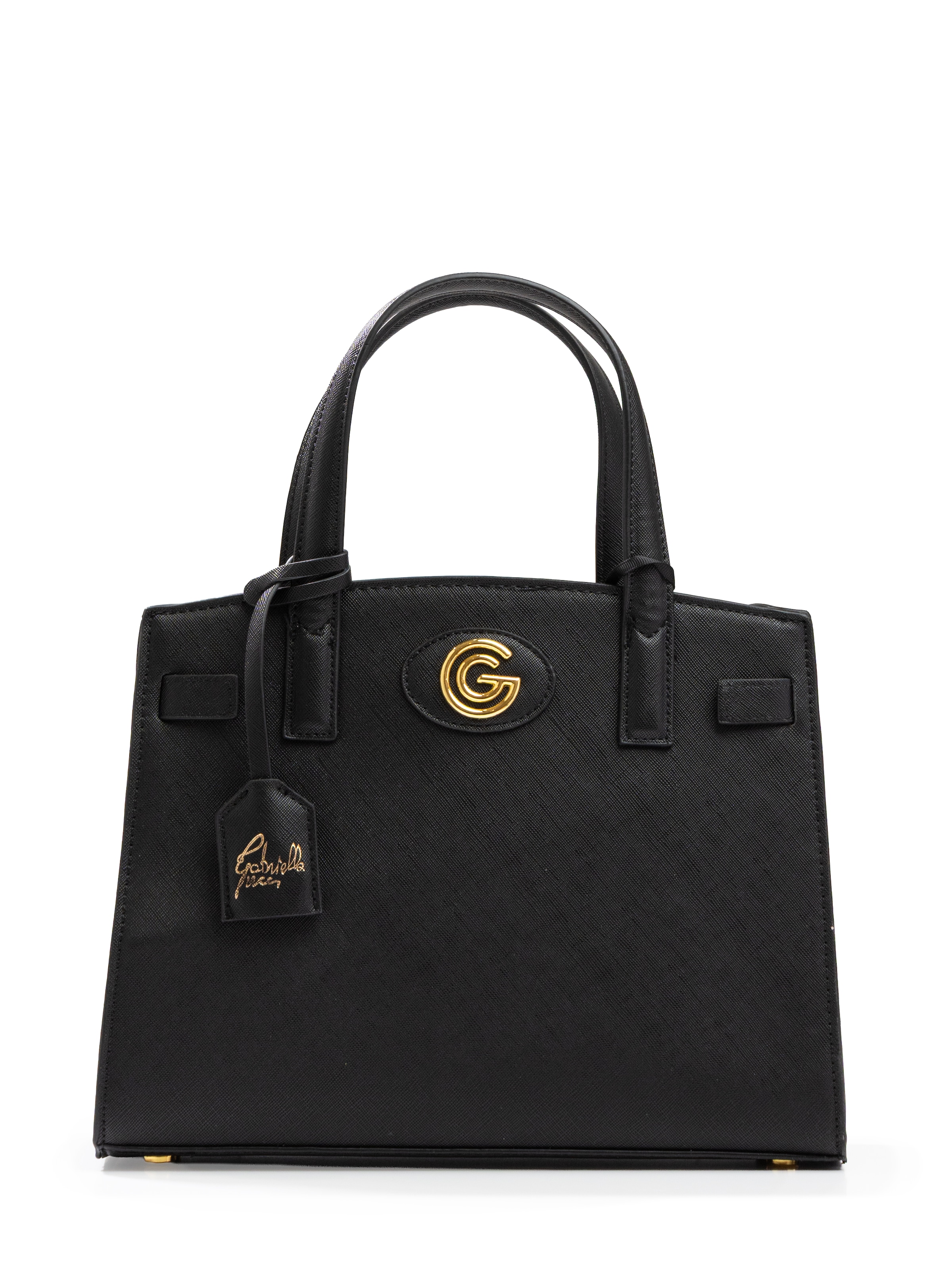 Gabriella GUCCI Handtasche »VALENTINA« Damen Henkeltasche, Schultertasche, Umhängetasche mit Logoapplikation