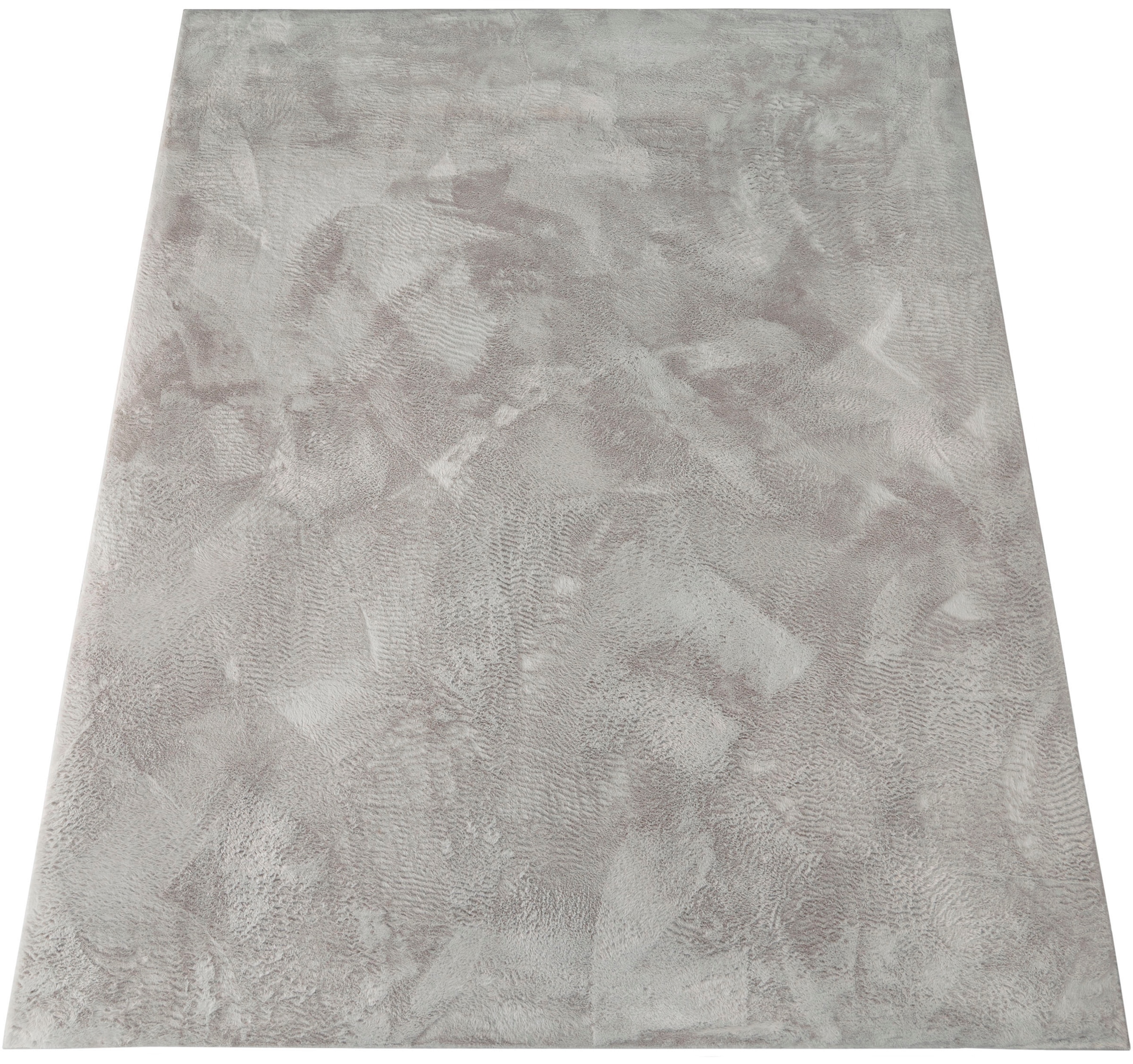 Paco Home Fellteppich »Kunstfell Soft 380«, rechteckig, 14 mm Höhe, Langflor, Kuschelteppich - besonders weich, Uni-Farben