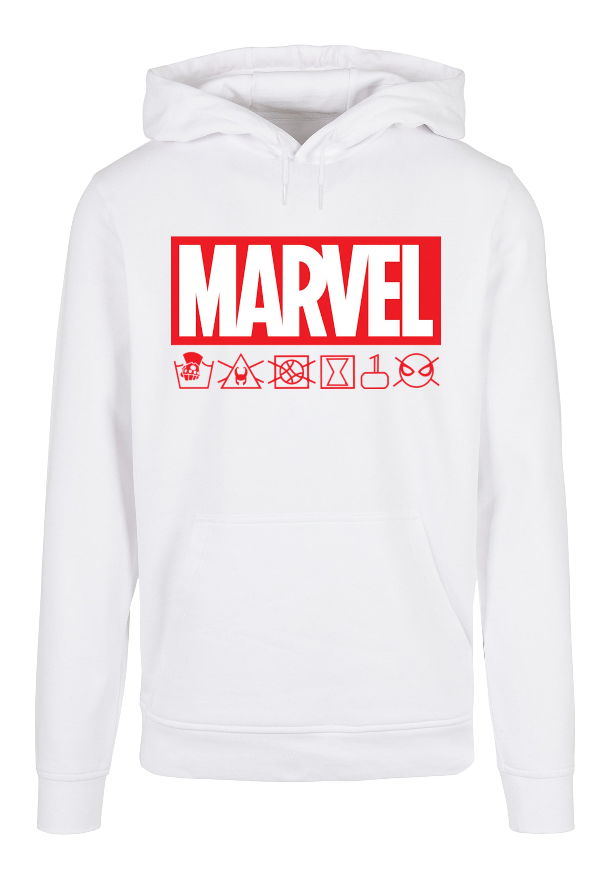 F4NT4STIC Kapuzenpullover "Marvel Logo washed Care Waschanleitung", Print günstig online kaufen