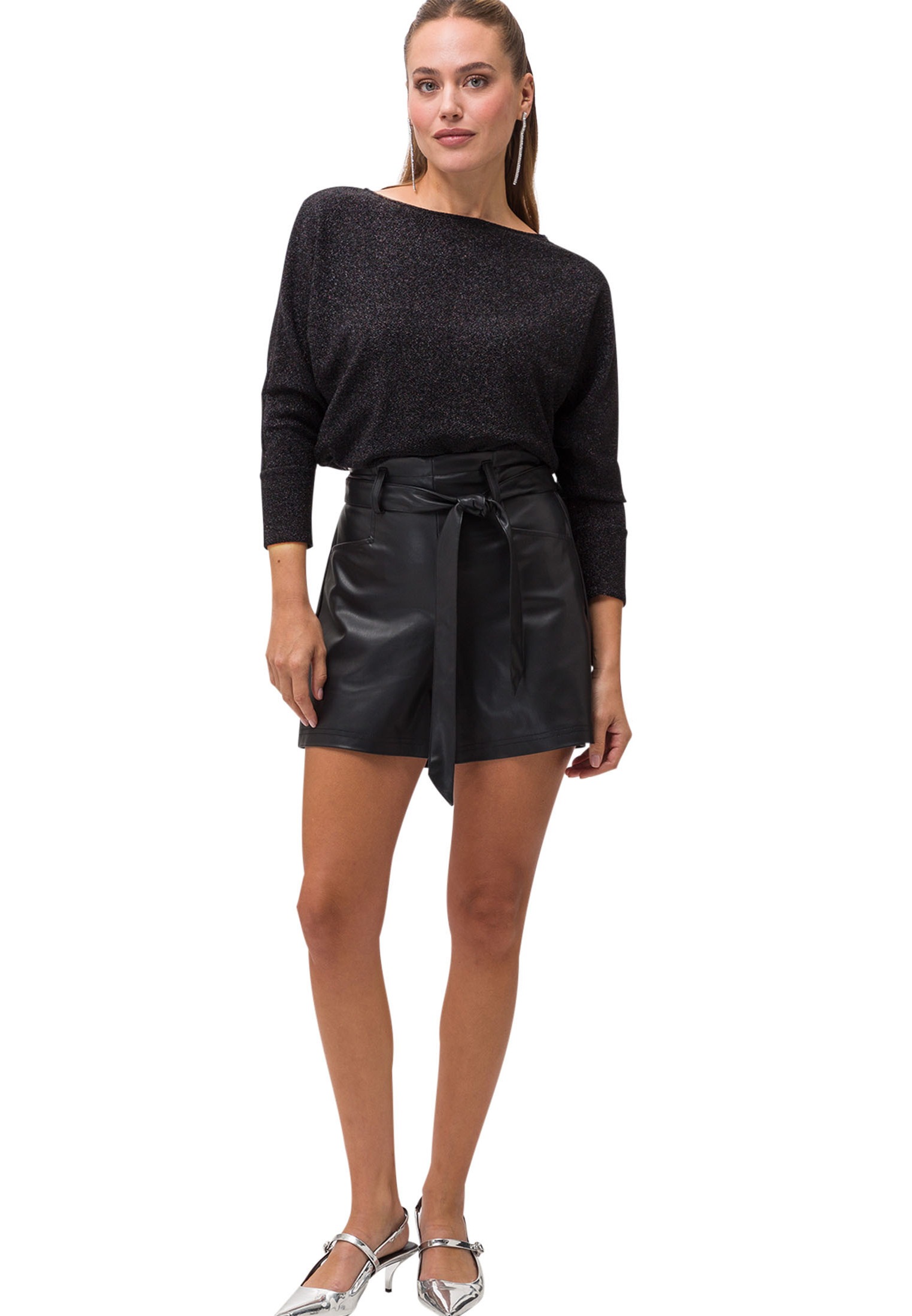 Zero 3/4-Arm-Shirt »zero Jerseyshirt mit Glitzereffekt«, (1 tlg.), Plain/ohne Details
