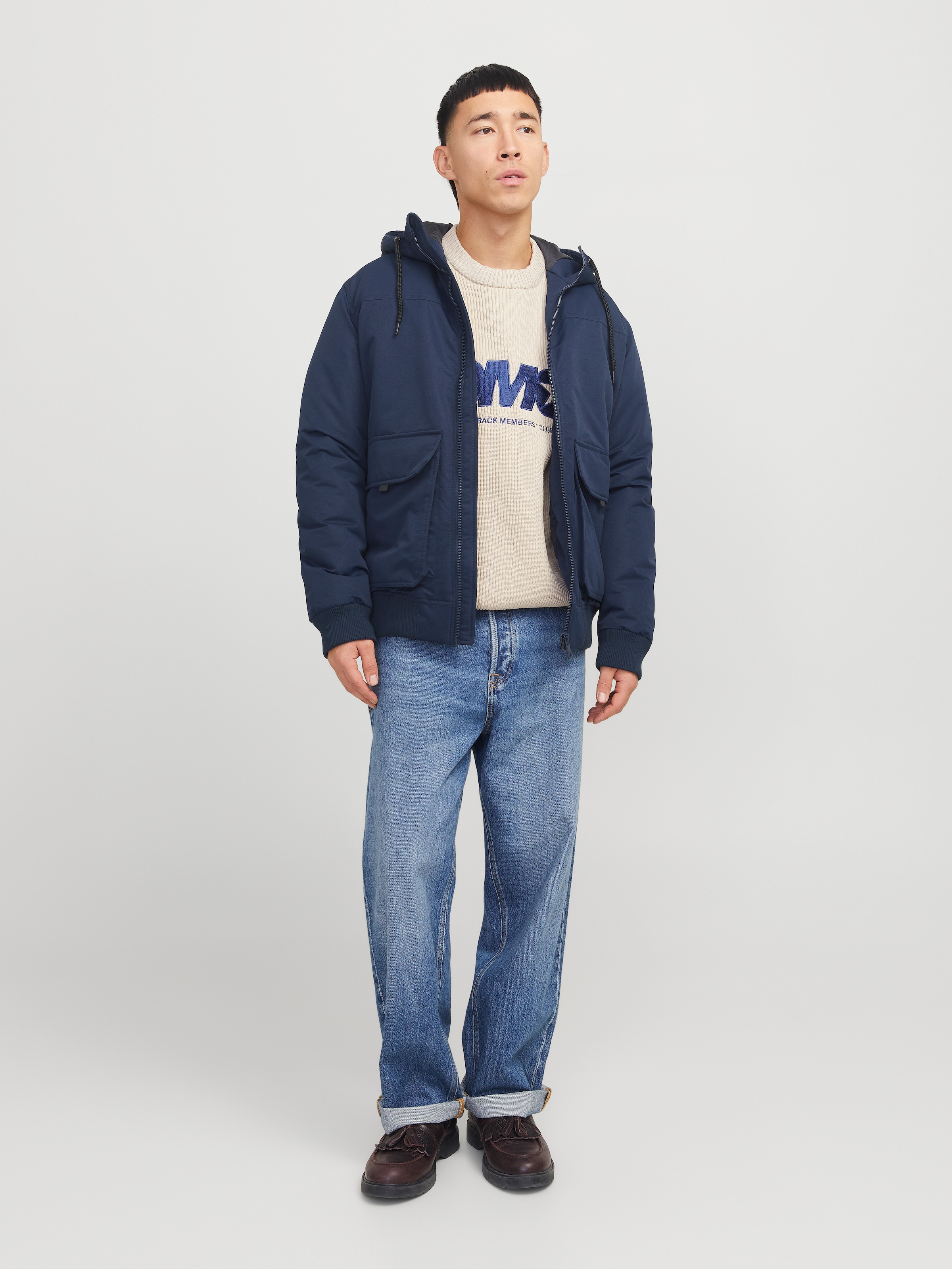 Jack & Jones Bomberjacke »JJCONSTRUCT BOMBER«, mit Kapuze