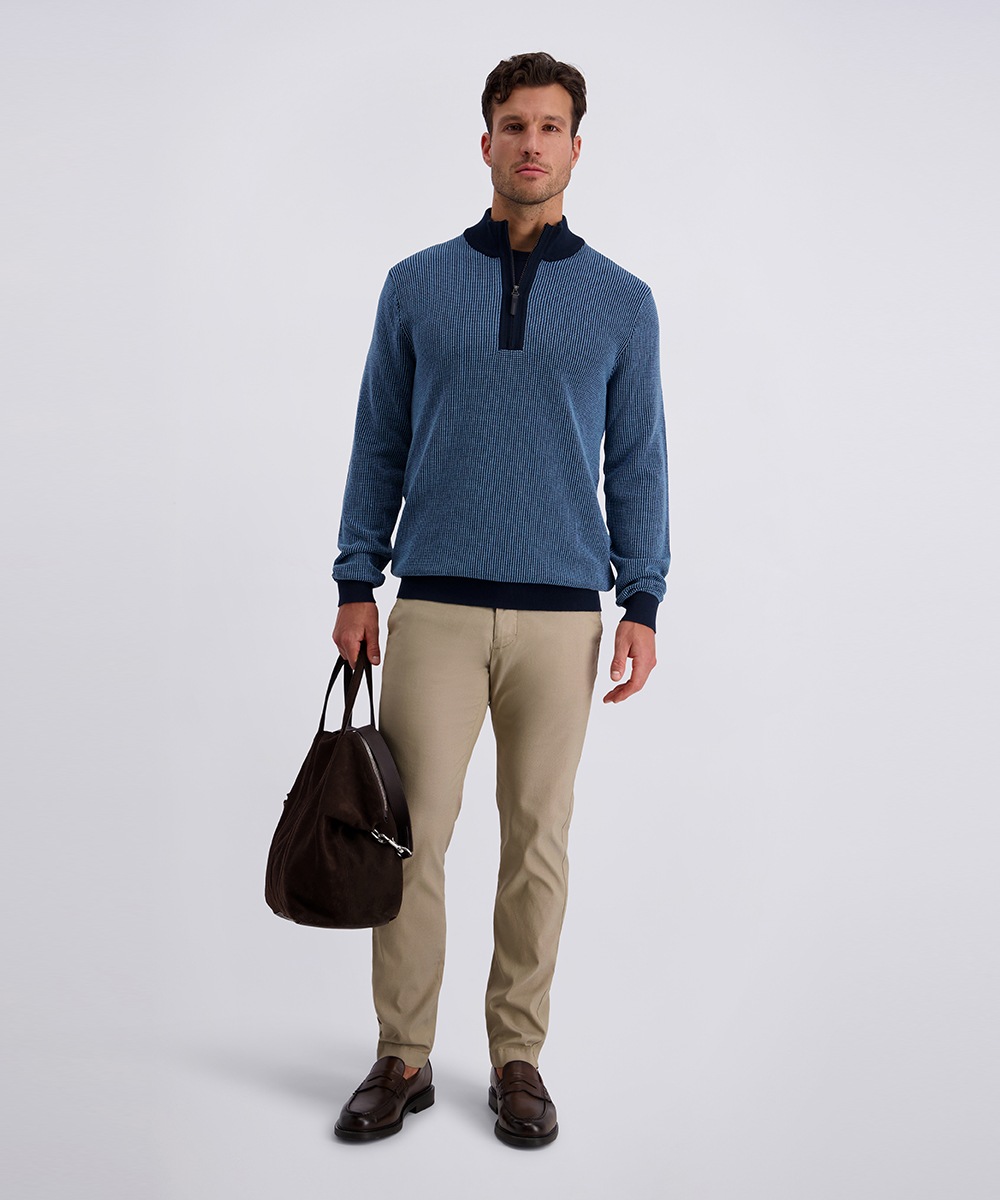 Pierre Cardin Troyer »Strick Troyer RV« Strukturmuster in Bicolour