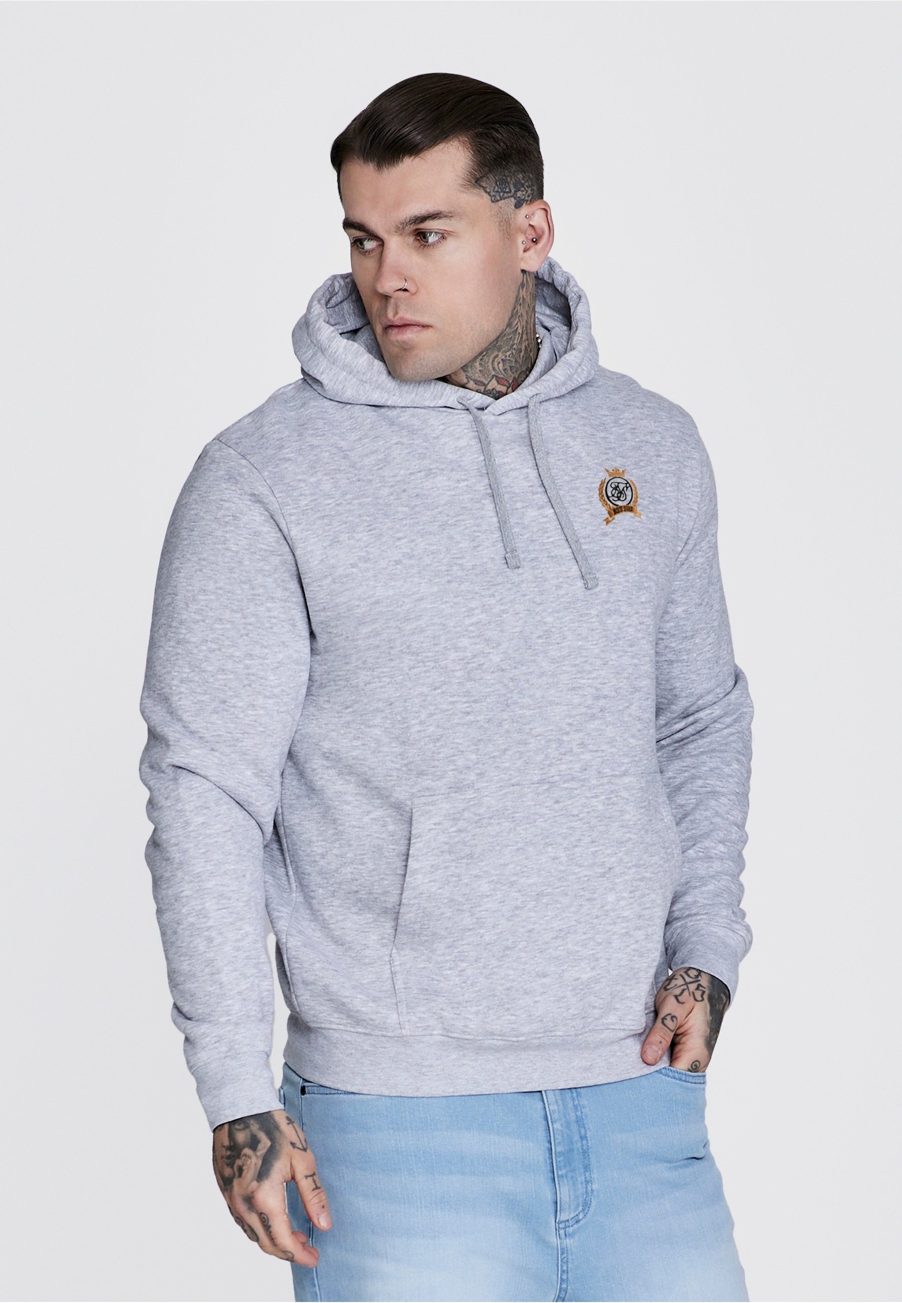 Siksilk Rundhalspullover »SikSilk Essentials Hoodie« 1