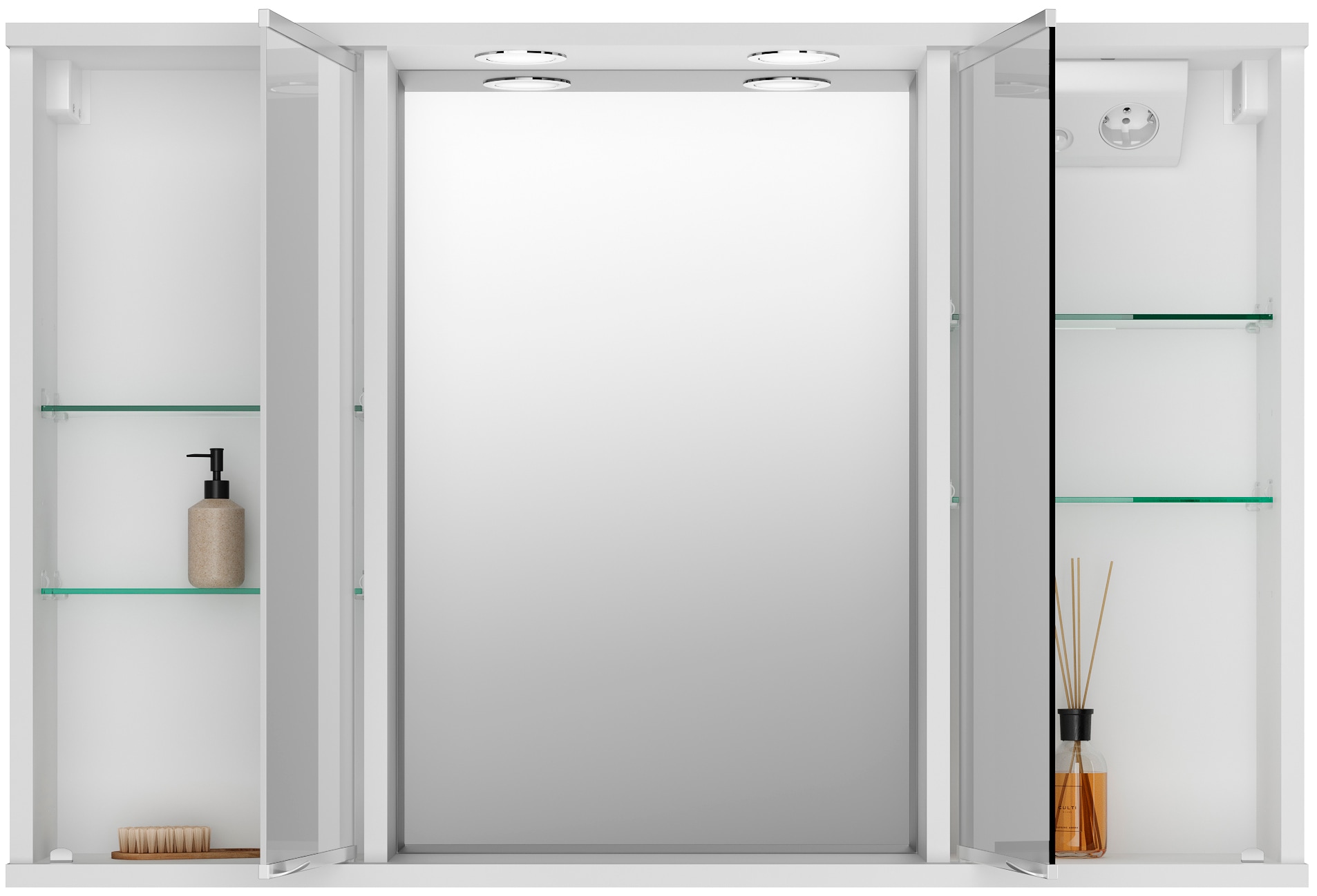 jokey Badezimmerspiegelschrank »Kari« 1 Stk. tlg. 90 x 60,2 cm, Tiefe 17,3 cm