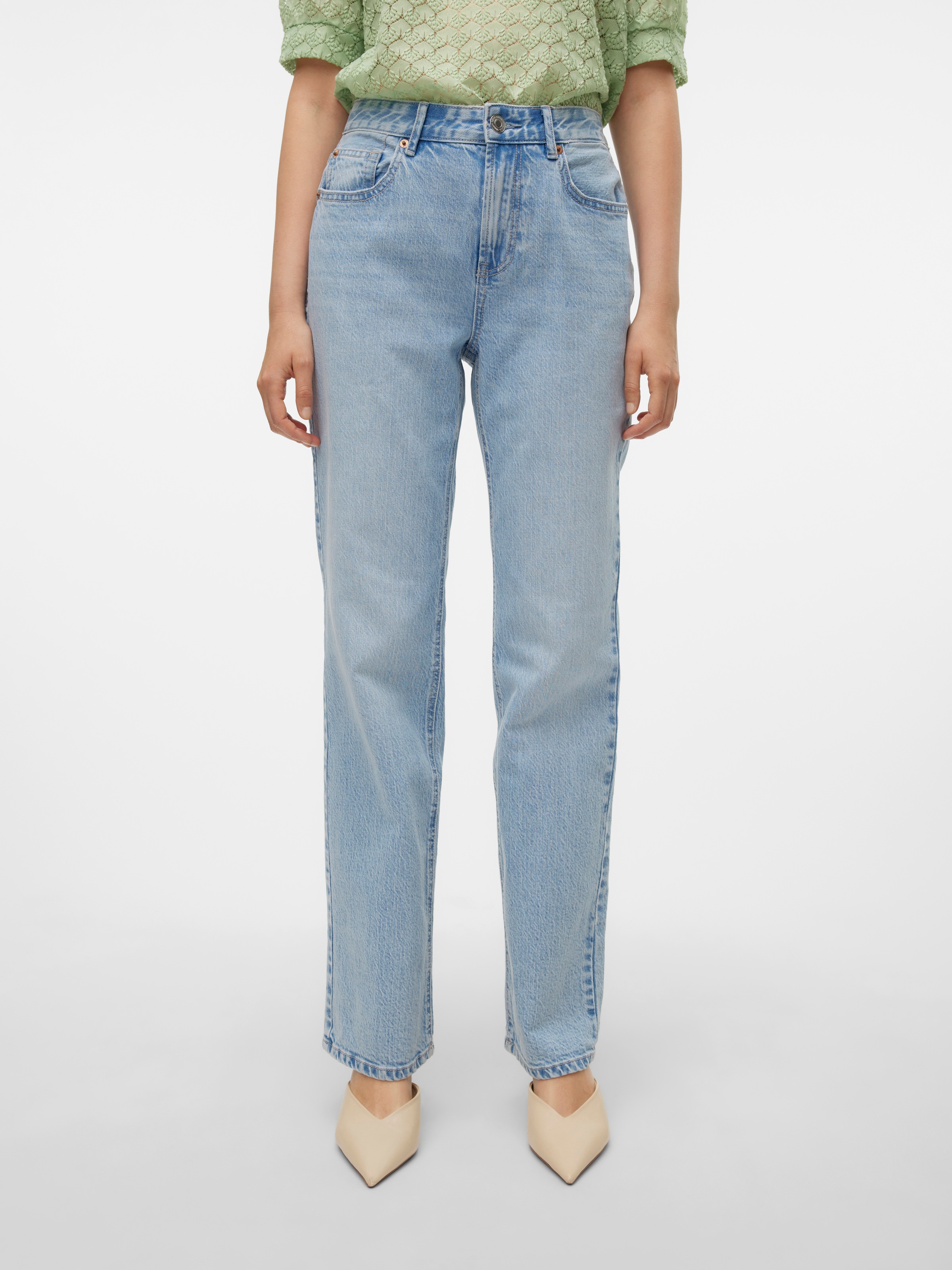 Vero Moda Straight-Jeans "VMTESSA HR STRAIGHT JEANS LI3010 GA NOOS" günstig online kaufen