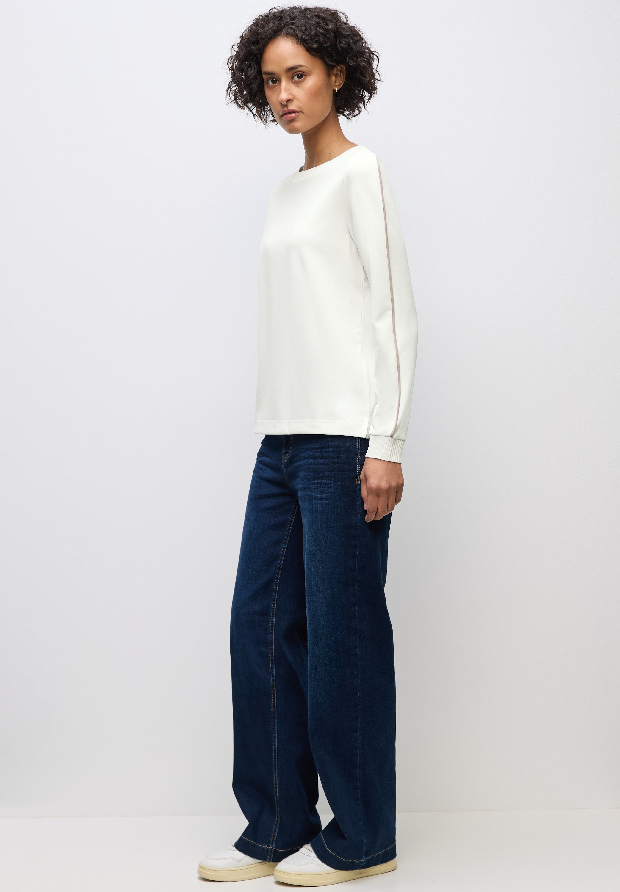 STREET ONE Langarmshirt, mit U-Boot-Ausschnitt