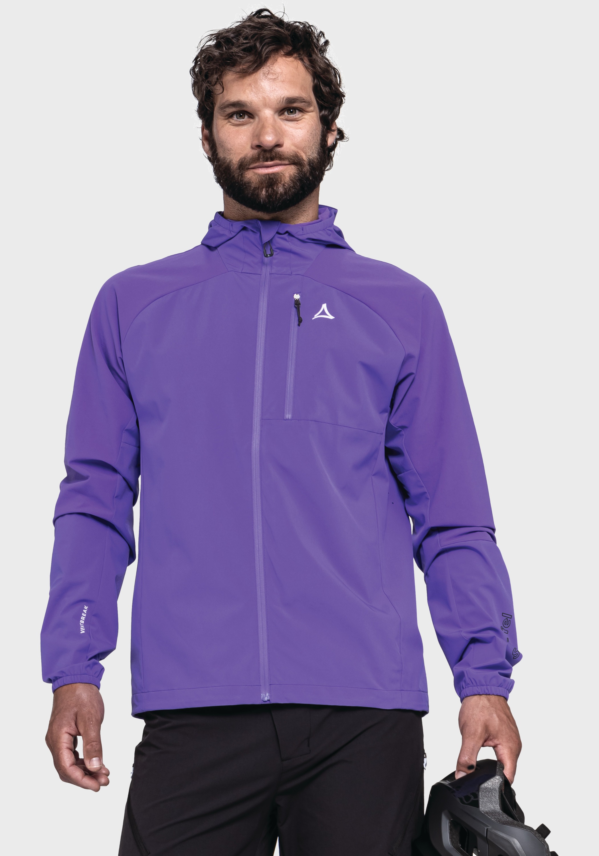 Schöffel Outdoorjacke »Bike Hybrid Jk Style Mamry MNS«, mit Kapuze