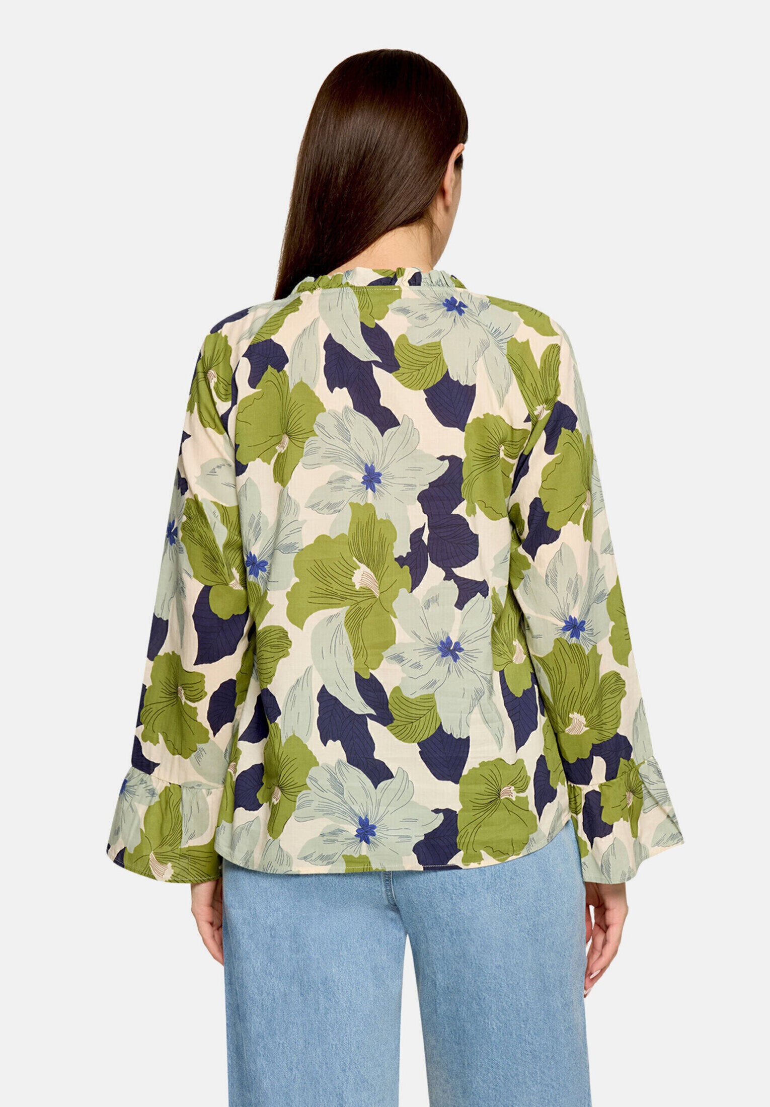 Cartoon Rüschenbluse »Damen mit Muster«