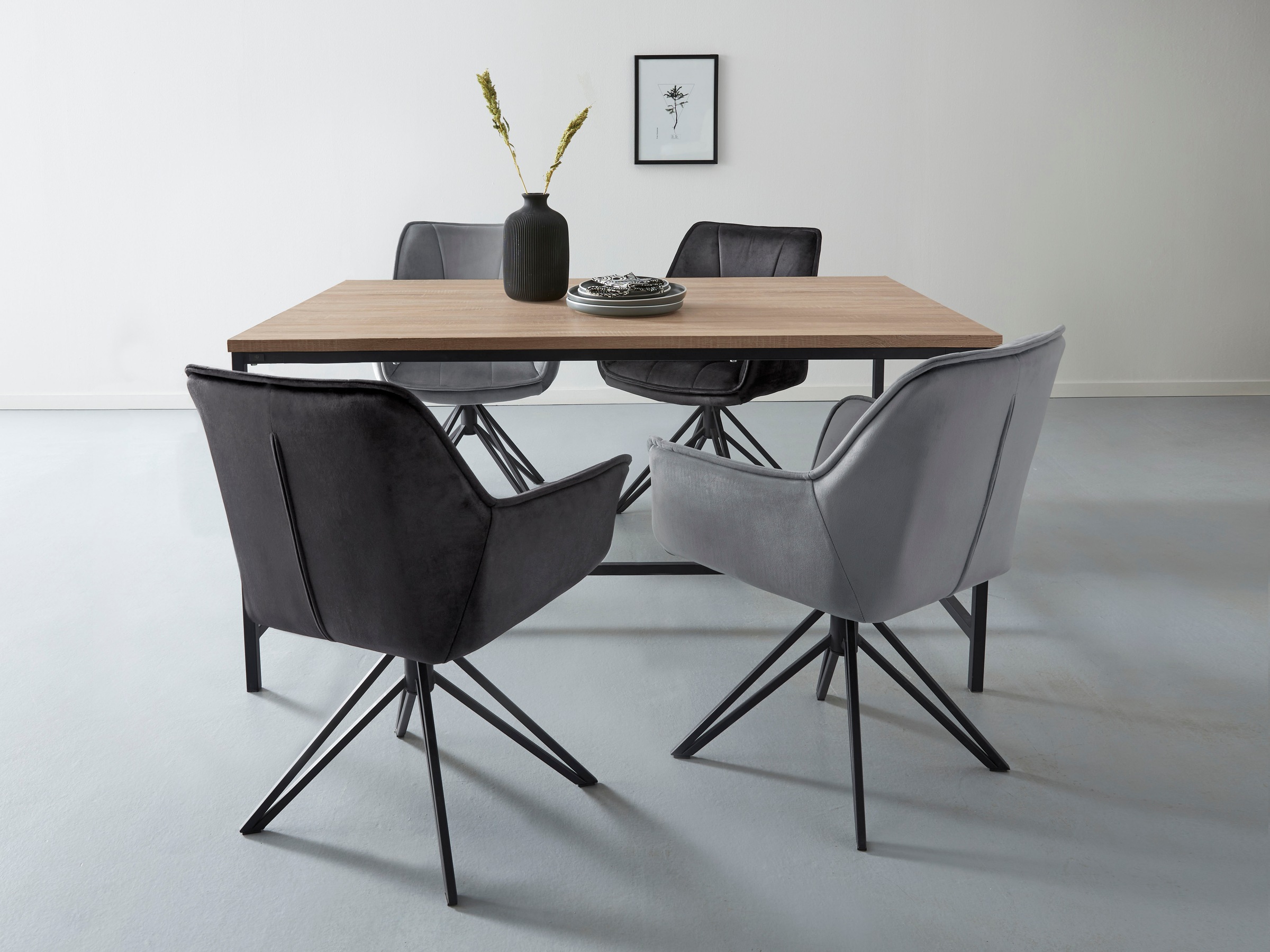 OTTO home Esstisch "Vadum" 1 Stk. tlg. mit Tischplatte in einer Holzoptik u günstig online kaufen