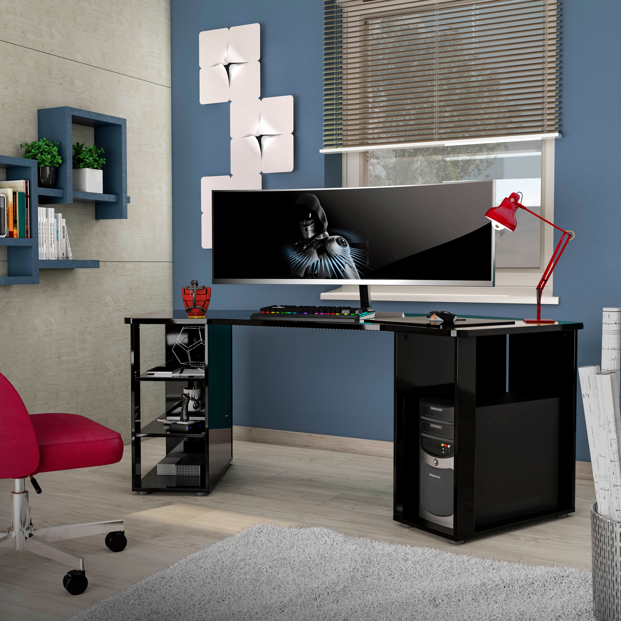 INOSIGN Gamingtisch "Pippo", Design Gamingtisch in Hochglanz günstig online kaufen