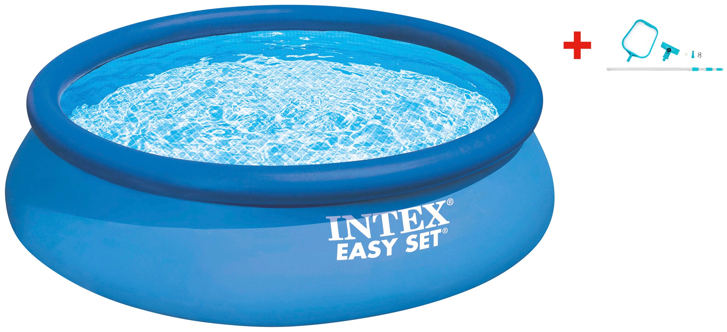 Intex Rundpool ""EasyPool" 396x84 cm", (Set), inkl. hochwertigem Intex Pool-Reinigungsset