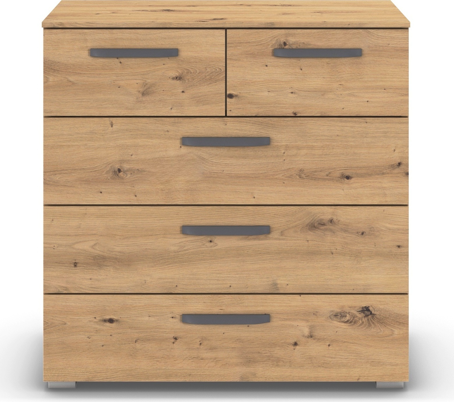 rauch Schubkastenkommode »Sideboard Schubladenkommode OTELI mit Dekor- und Hochglanzfront« Breite 80 cm inkl. Soft-Close-Funktion,  mit 5 geräumigen Schubladen für viel Stauraum MADE IN GERMANY