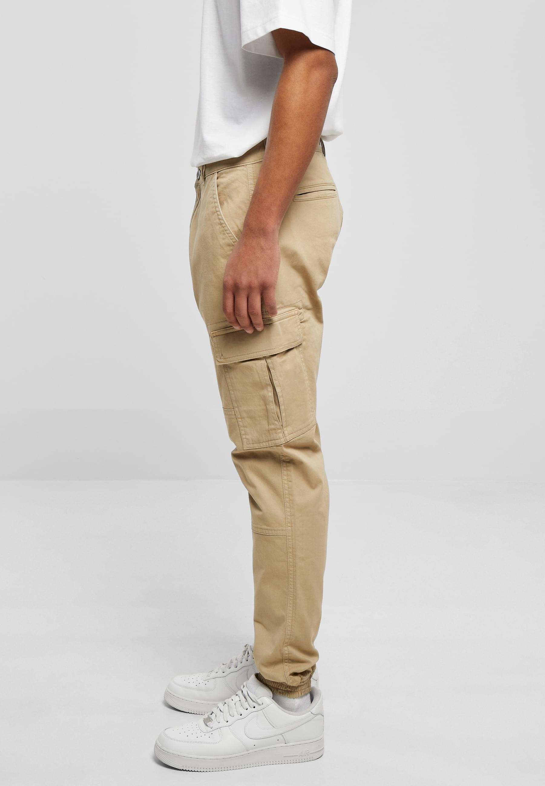 URBAN CLASSICS Cargohose »Urban Classics Herren Washed Cargo Twill Jogging Pants«, (1 tlg.)
