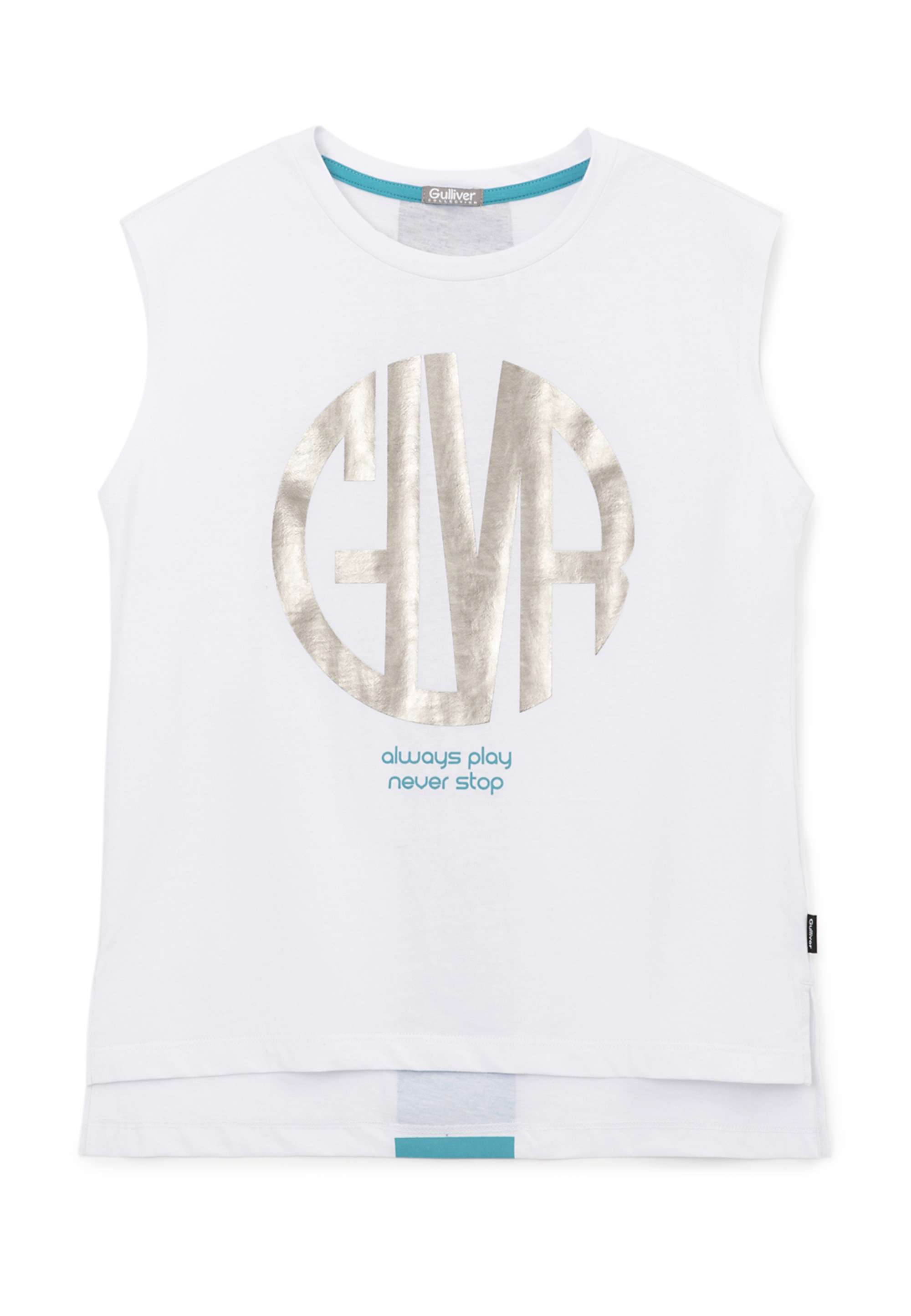 Gulliver Tanktop, mit glänzendem Frontdruck