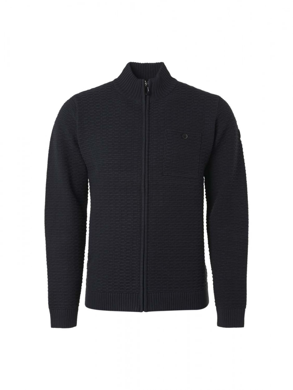 NO EXCESS Rundhalspullover »No Excess Sweater Cardigan Jacquard«