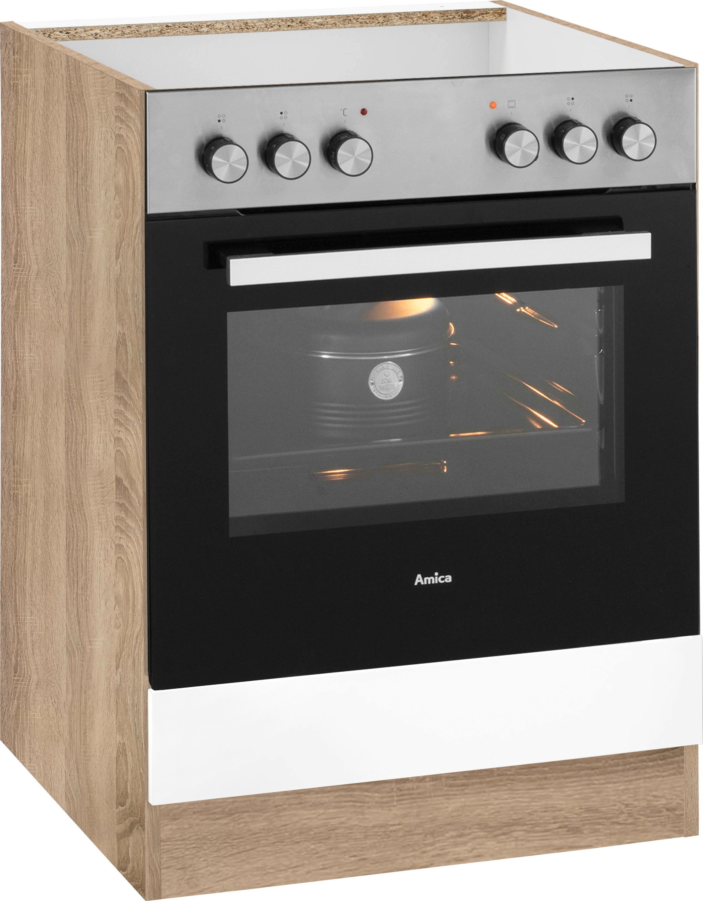 wiho Küchen Herdumbauschrank "Cali, TOPSELLER" 60 cm breit, ohne Arbeitspla günstig online kaufen