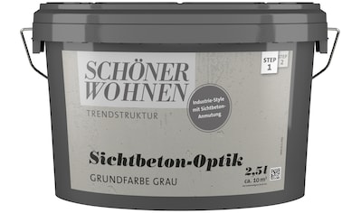 SCHÖNER WOHNEN FARBE Grundierfarbe »TRENDSTRUKTUR Sichtbeton-Optik Grundfarbe«