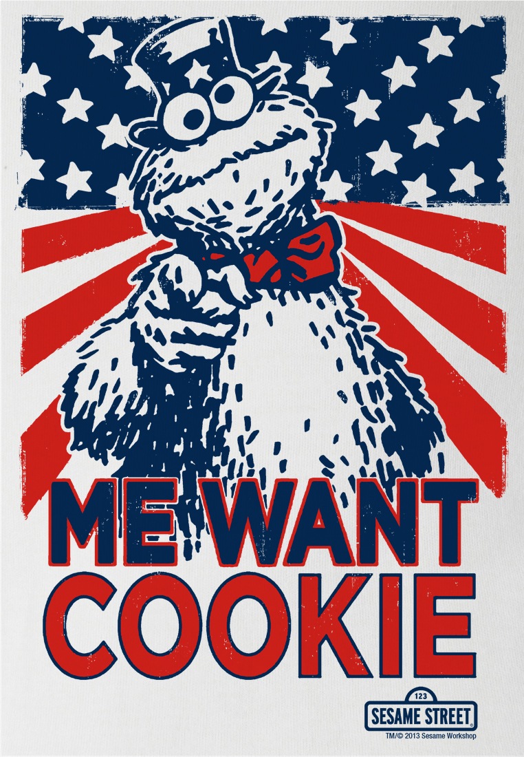 Monster kaufen - Cookie«, BAUR mit T-Shirt »Cookie Want Krümelmonster-Frontdruck LOGOSHIRT | coolem Me