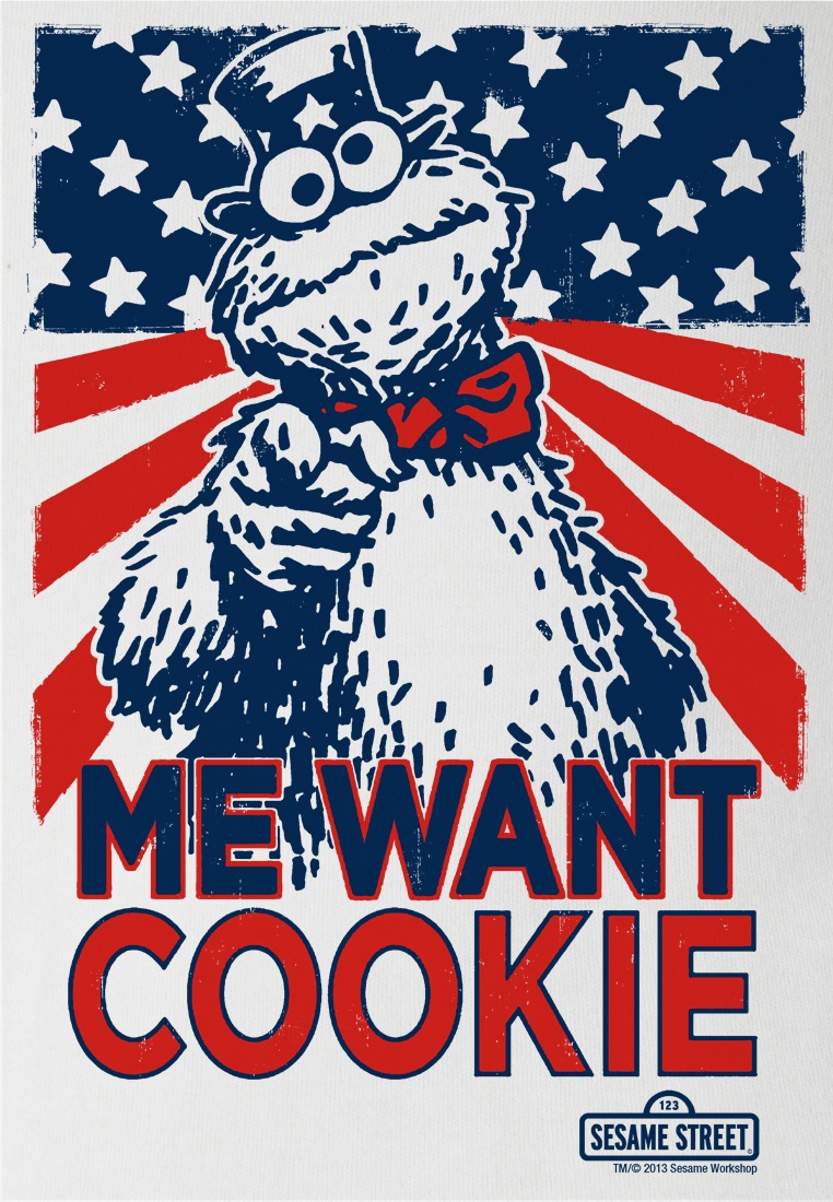 LOGOSHIRT T-Shirt »Cookie Monster - Me Want Cookie«, mit coolem  Krümelmonster-Frontdruck kaufen | BAUR