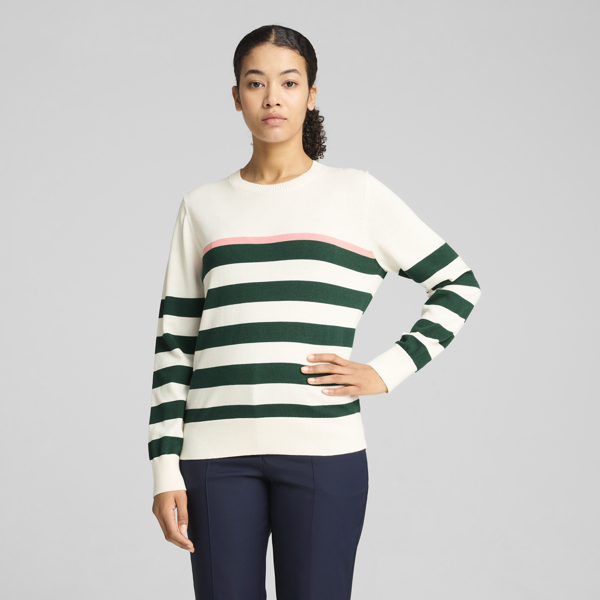 PUMA Trainingspullover "Resort Stripe Sweater Damen" günstig online kaufen