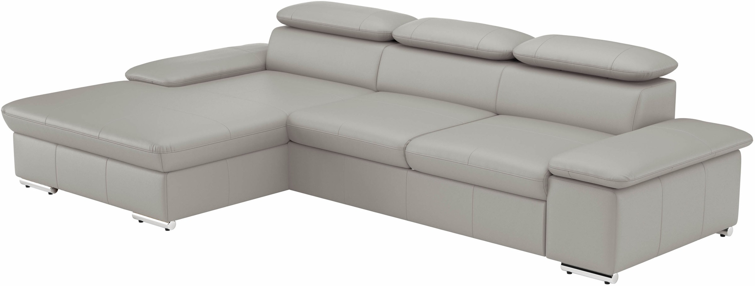 sit&more Ecksofa »Valantine L-Form, B: 286 cm«, mit Arm- & Kopfteilverstellung, optional mit Bettfunktion