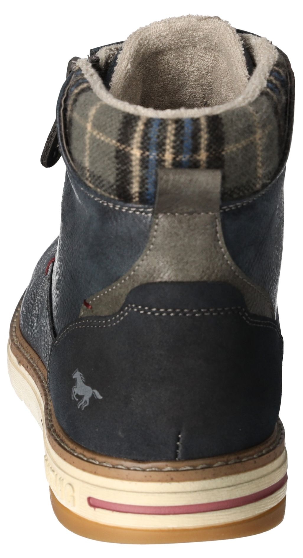 Mustang Shoes Winterboots, Schnürboots, Casual-Stiefelette mit kariertem Ei günstig online kaufen