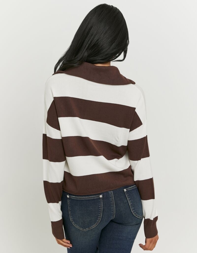 Tally Weijl Strickpullover »SPUVICOLINE« Viskosemischung, mit Troyer-Kragen