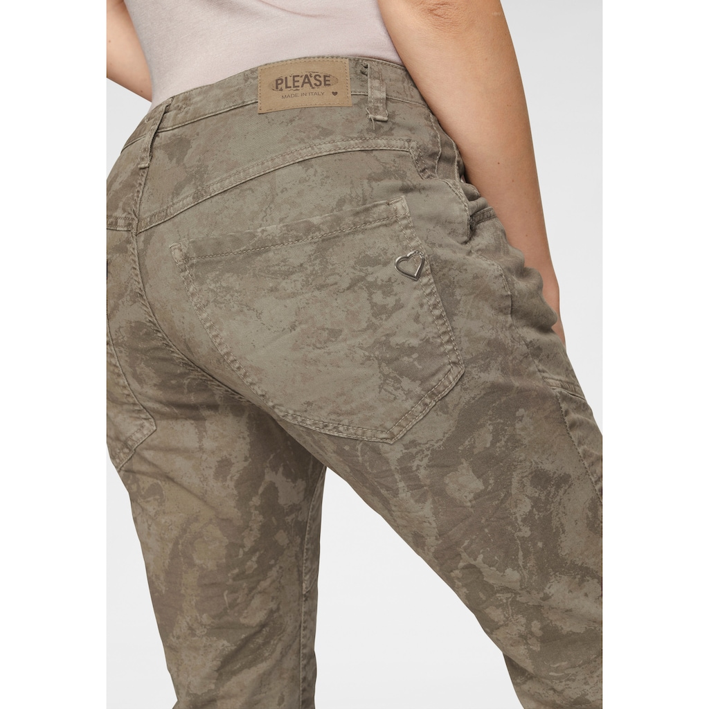 Please Jeans Röhrenhose »P78«, im Military Style