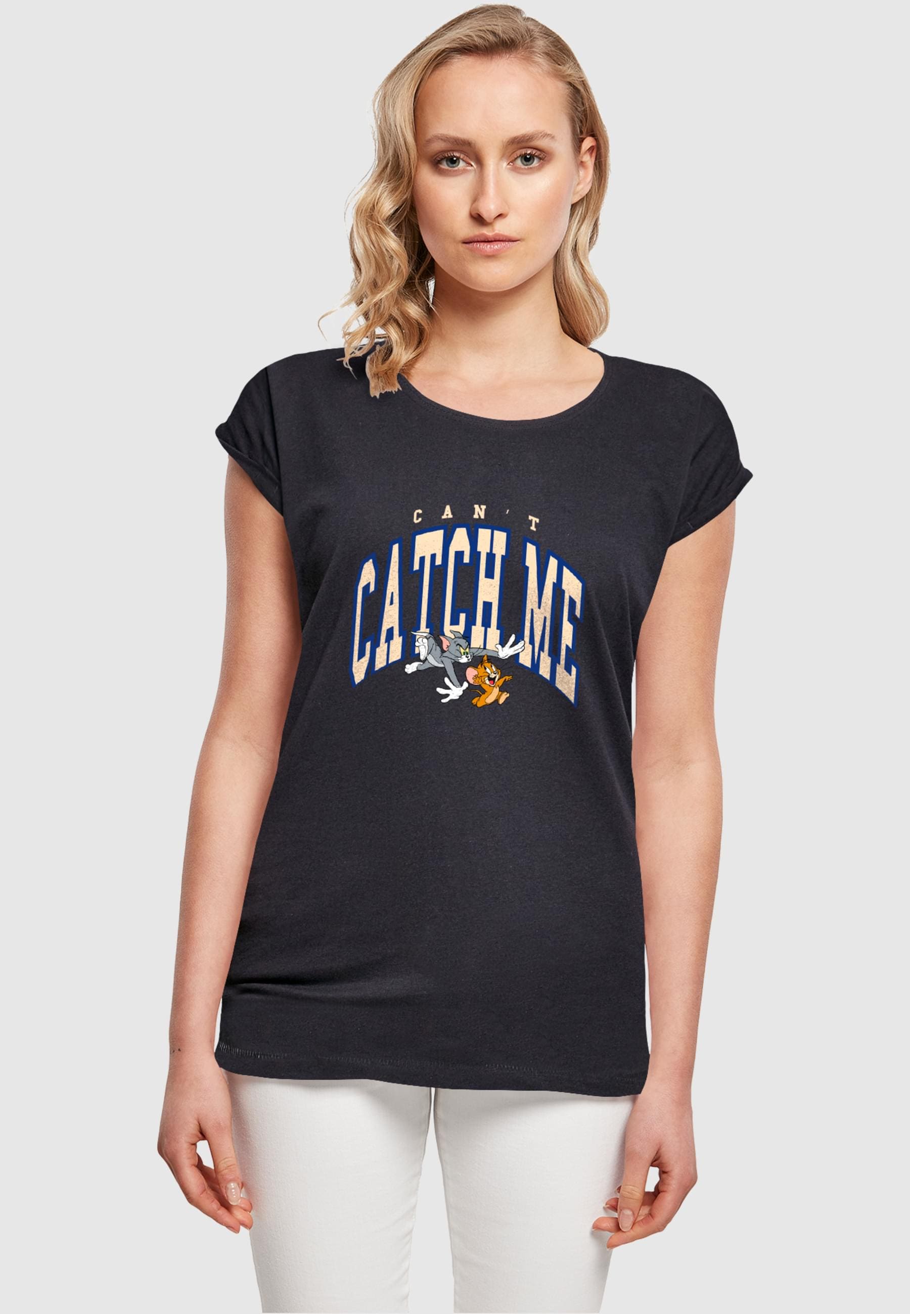 ABSOLUTE CULT T-Shirt »ABSOLUTE CULT Damen Ladies Tom and Jerry - Can't Catch T-Shirt«, (1 tlg.)