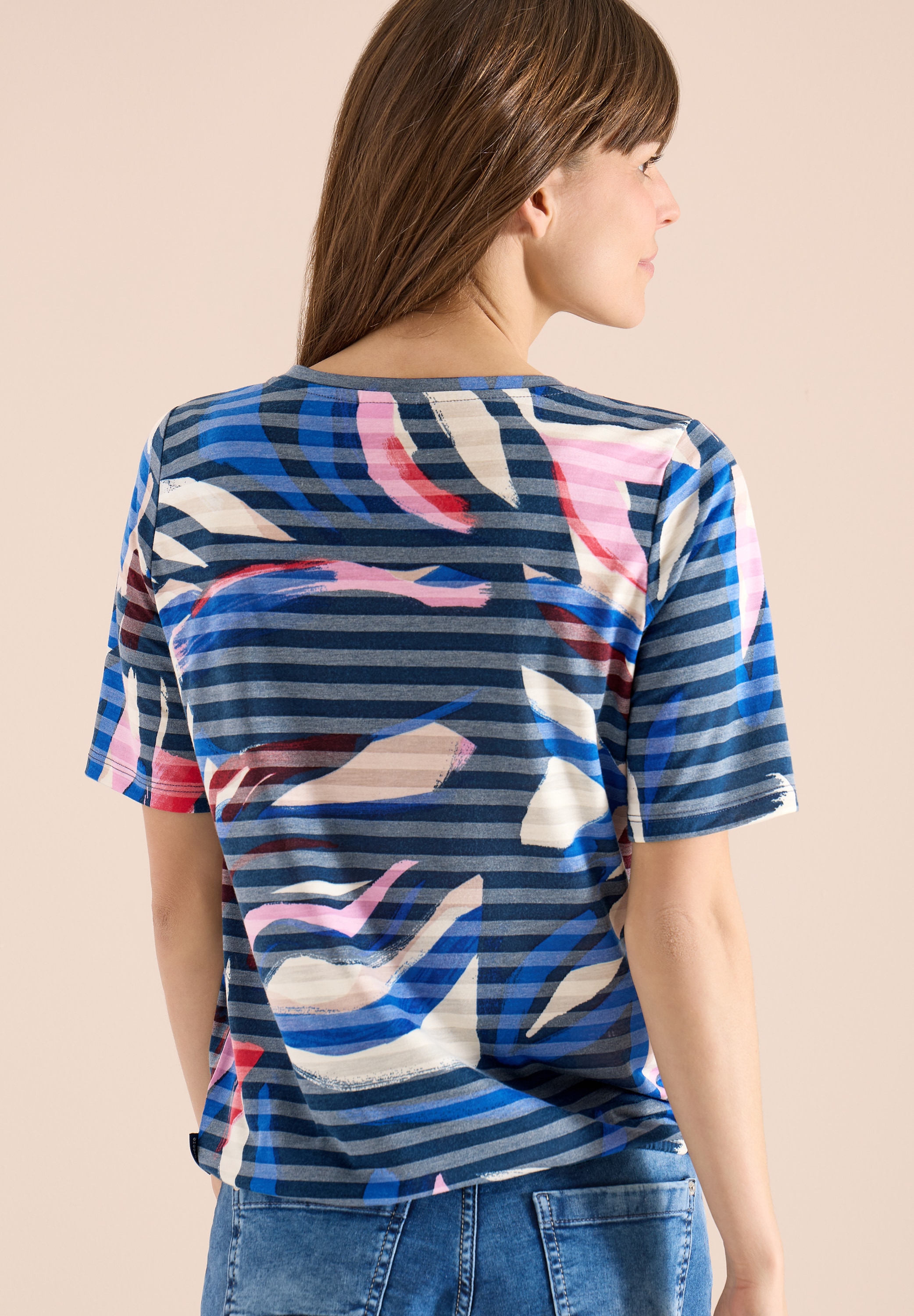 Cecil T-Shirt mit All-Over Print