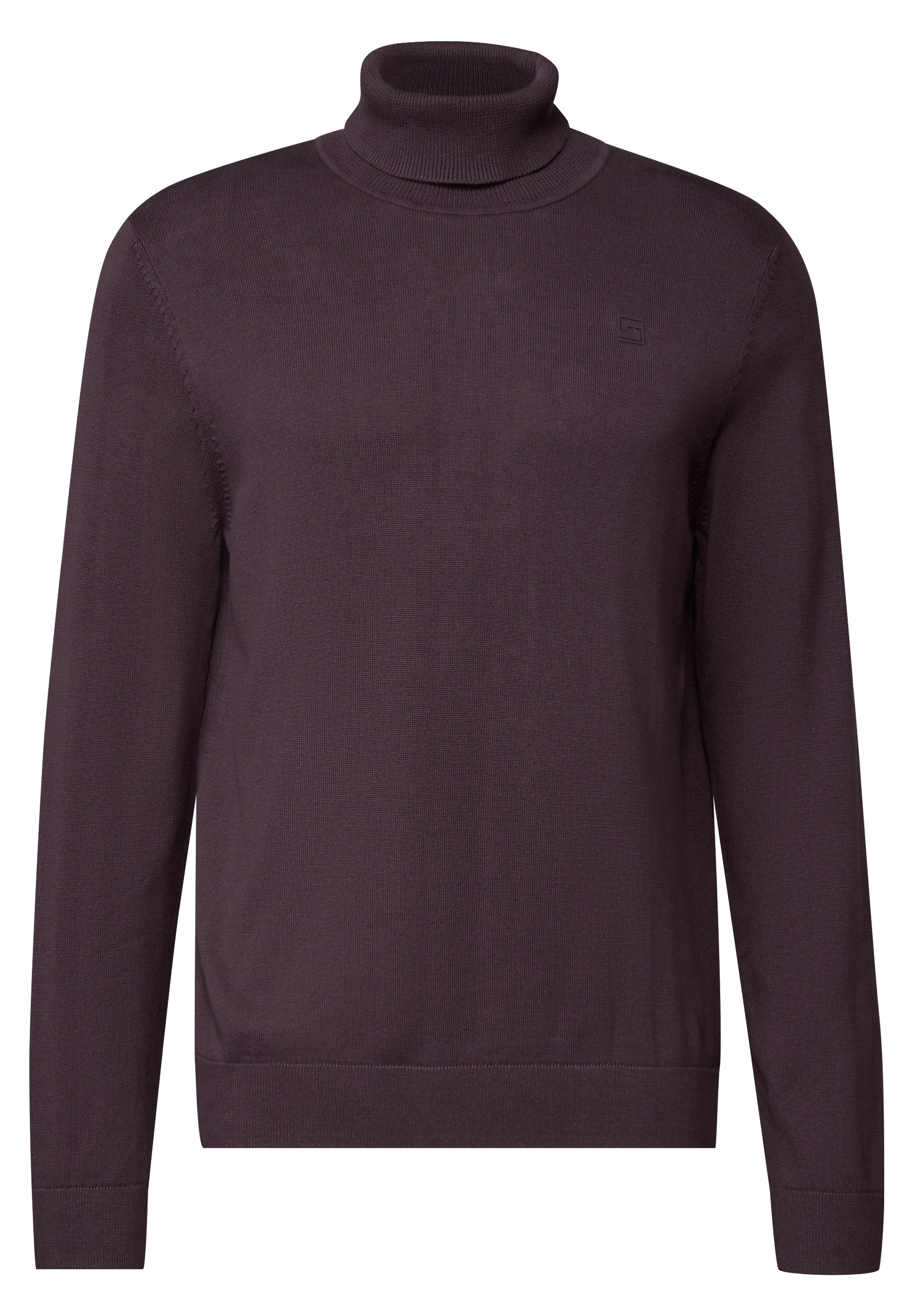 STREET ONE MEN Rollkragenpullover, aus reiner Baumwolle