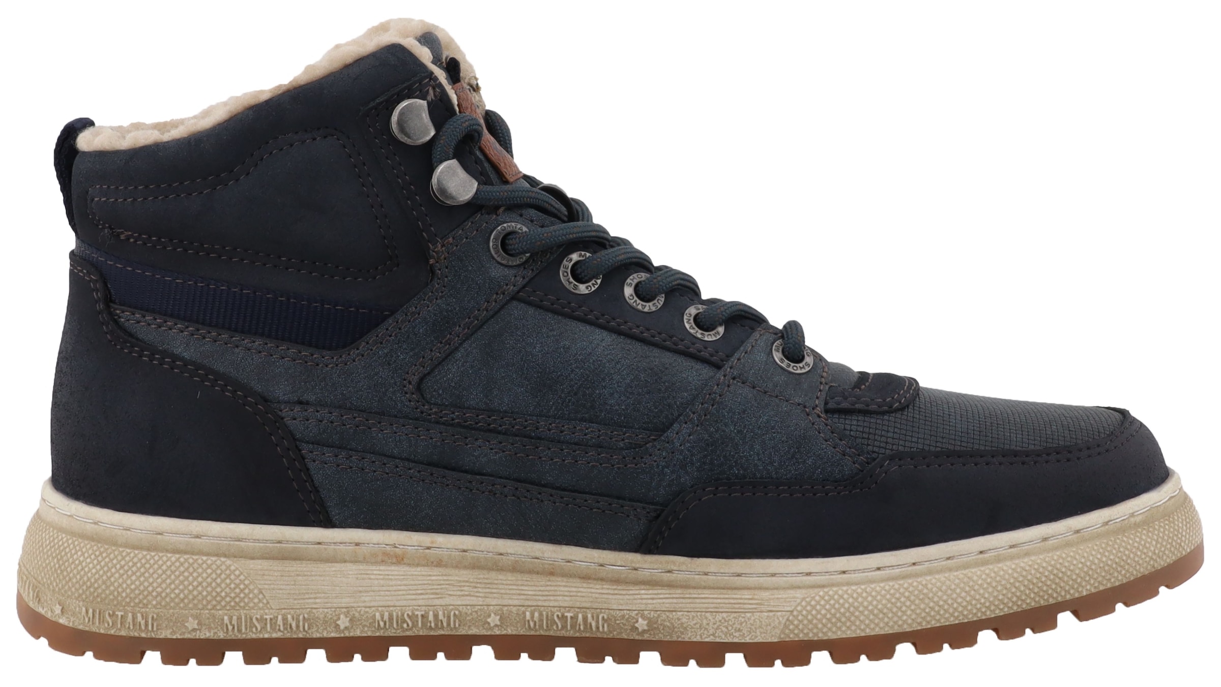 Mustang Shoes Winterboots »Puno«  High Top Sneaker, Schnürboots mit Warmfutter
