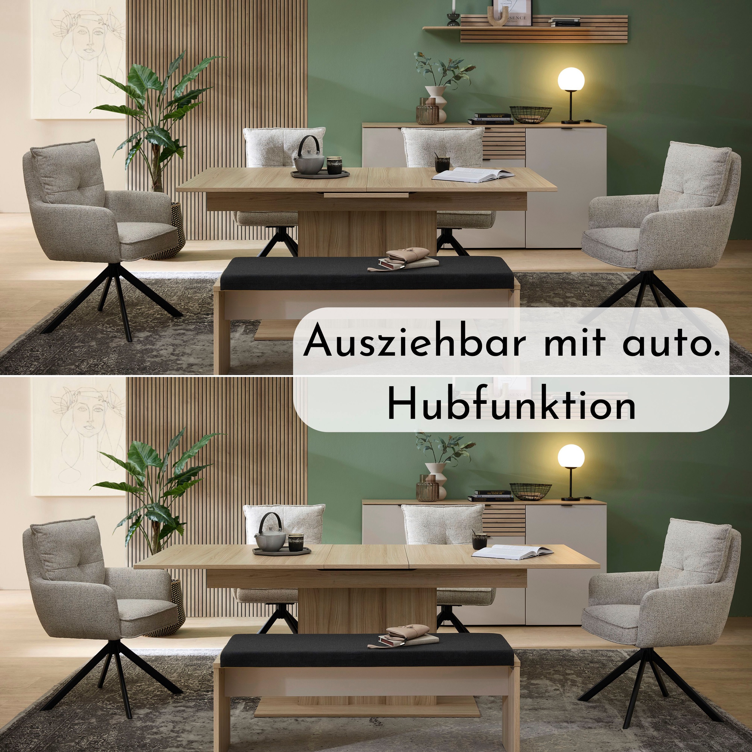 Innostyle Esstisch »INA Esstisch, 180-220 x 77 x 90 cm (B/H/T)« 1 Stk. tlg.