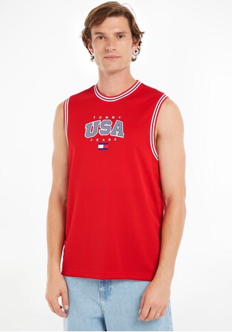 Tommy Jeans Rundhalsshirt »TJM OVZ MODERN SPORT TANK«, mit USA-Logodruck kaufen