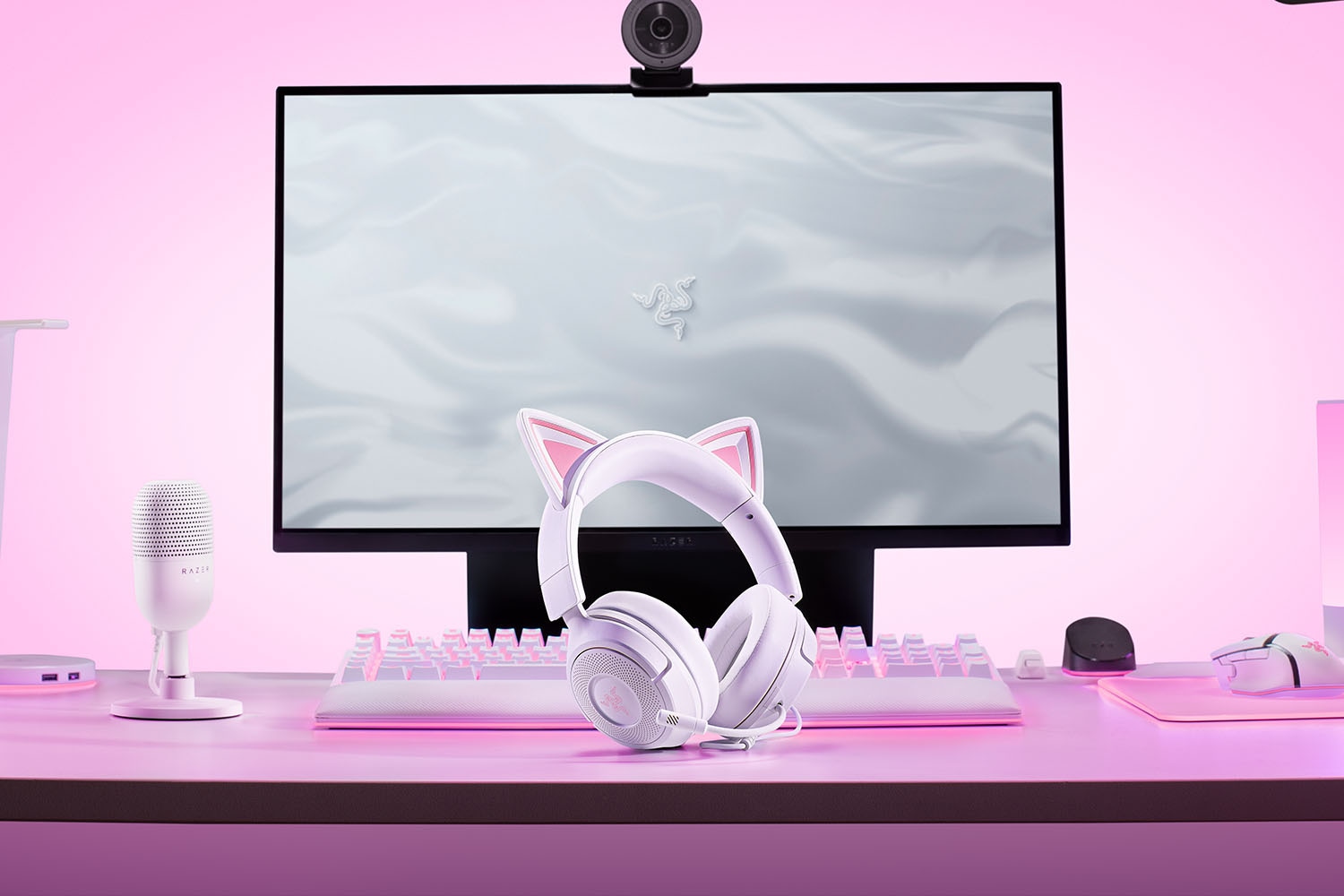 RAZER Gaming-Headset »Kraken Kitty V3 X« Stummschaltung