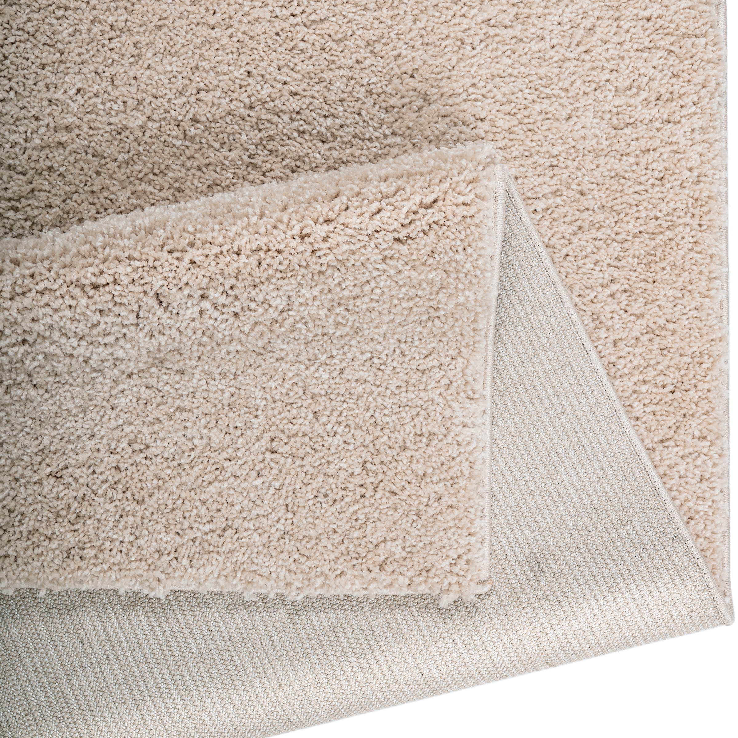 Bruno Banani Bettumrandung »Shaggy Soft«, (3 tlg.), gewebt, Uni-Farben, besonders weich, Bettvorleger, Läufer-Set