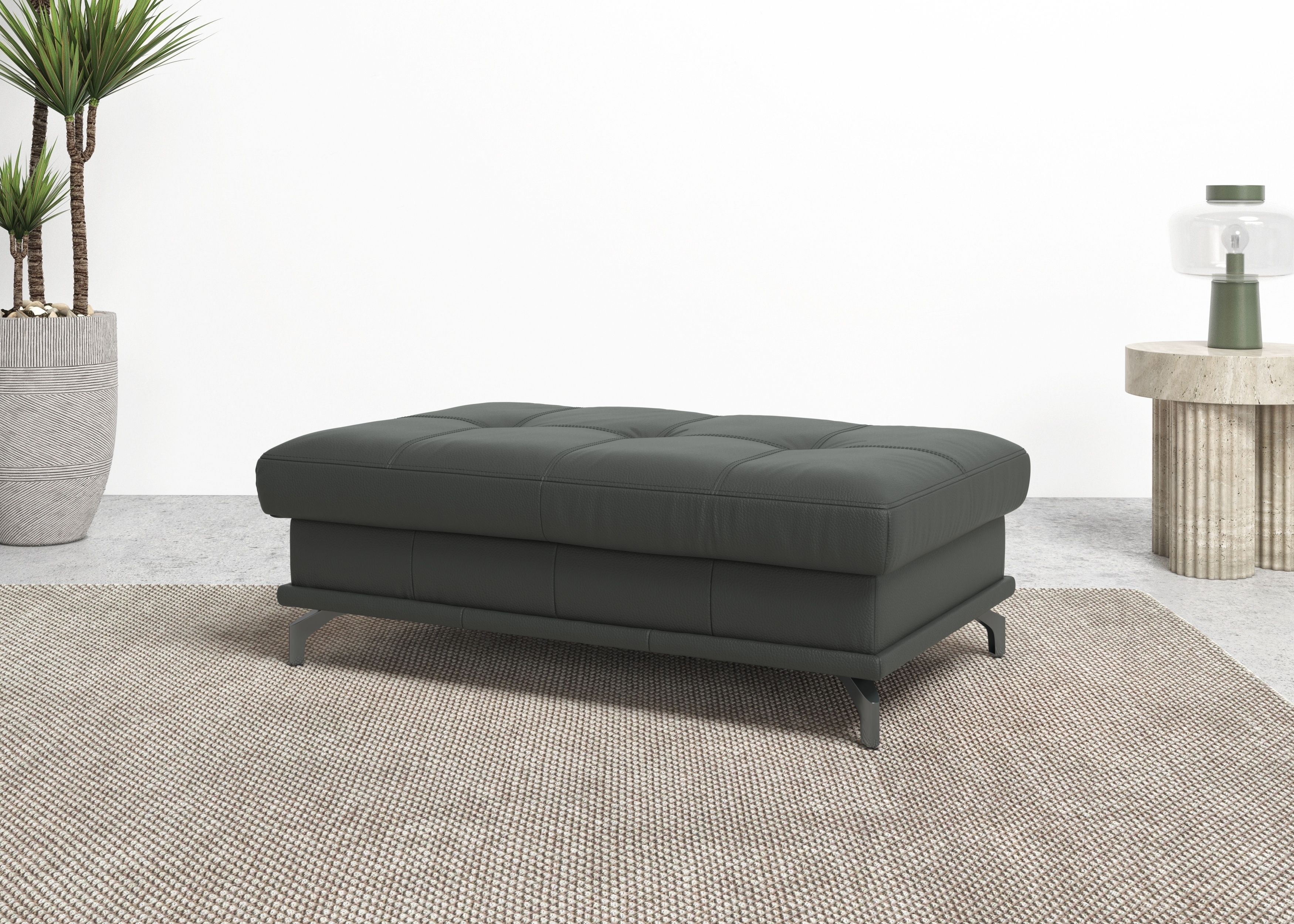 OTTO home Polsterhocker "Costello, B: 133 cm" individuell zu kombinieren, Federkern