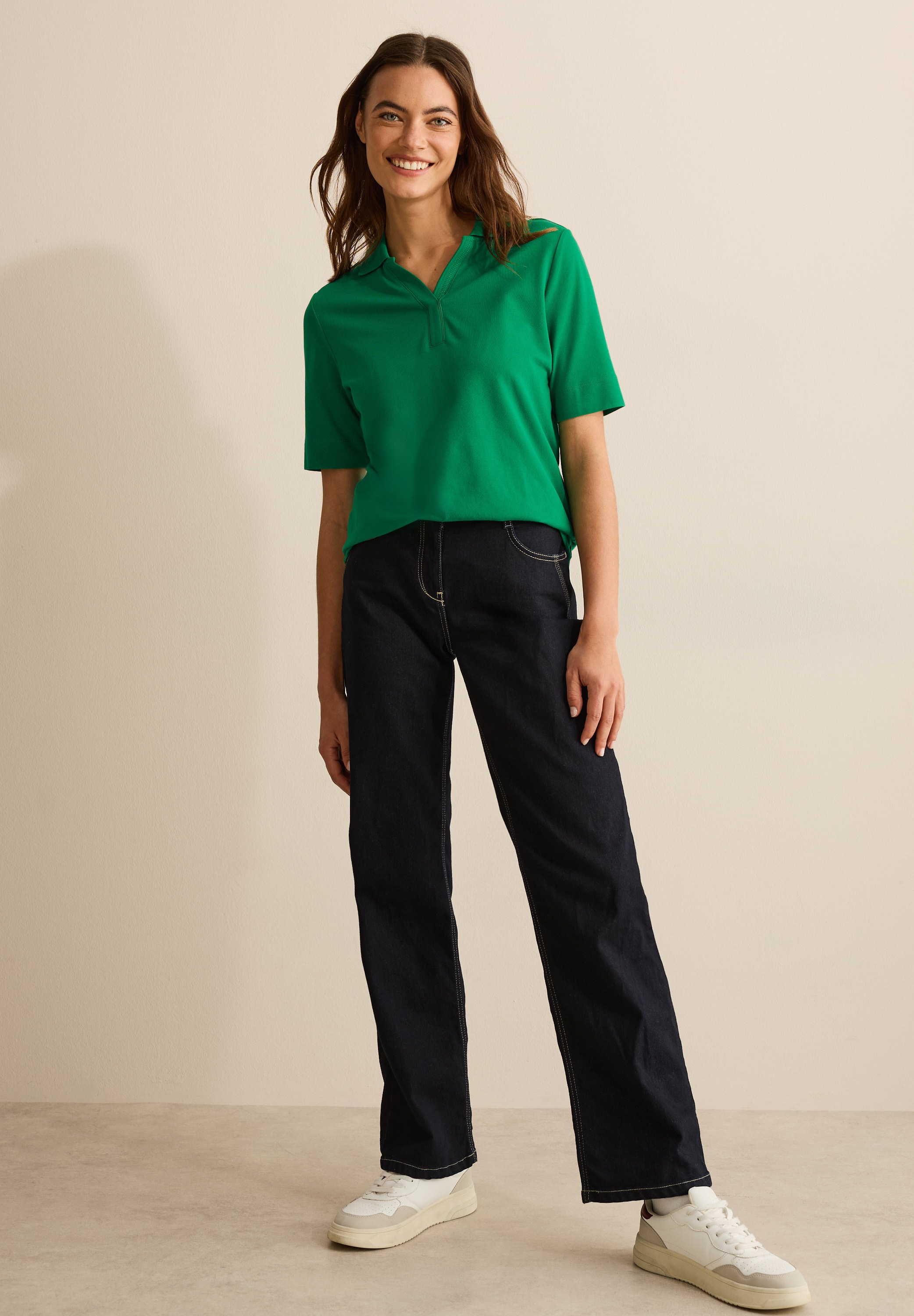 Cecil Poloshirt, im soften Baumwoll-Mix
