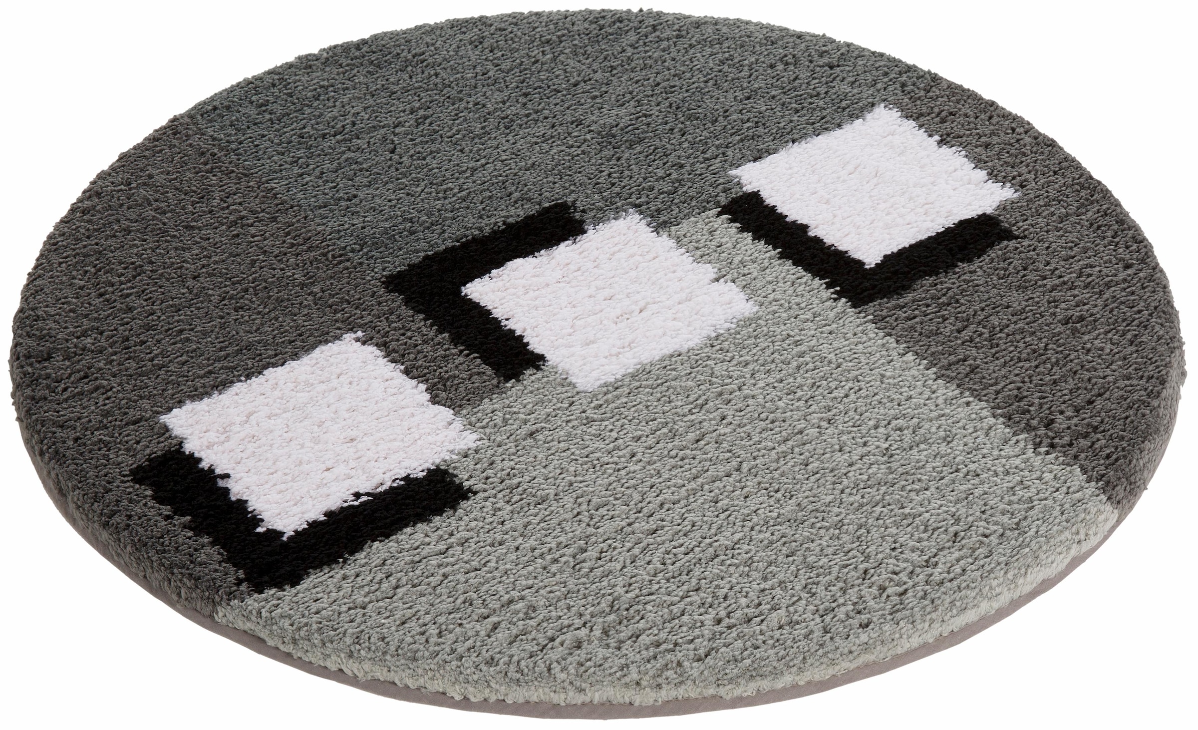 my home Badematte »Ada, Badvorleger, Badezimmer Teppich«, rutschhemmend beschichtet, schnell trocknend-strapazierfähig-fußbodenheizungsgeeignet, Badteppich, Badematten auch als 3 teiliges Set erhältlich