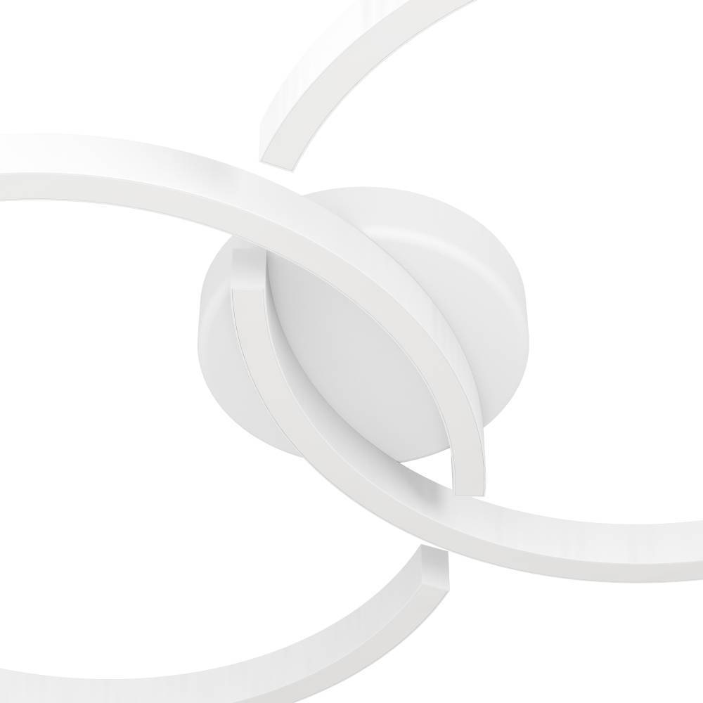 EGLO Deckenleuchte »AMANDOLO« LED-Modul 1 Stk. RGB | warmweiß - kaltweiß dimmbare Deckenlampe, Fernbedienung, Metall, RGB Backlight