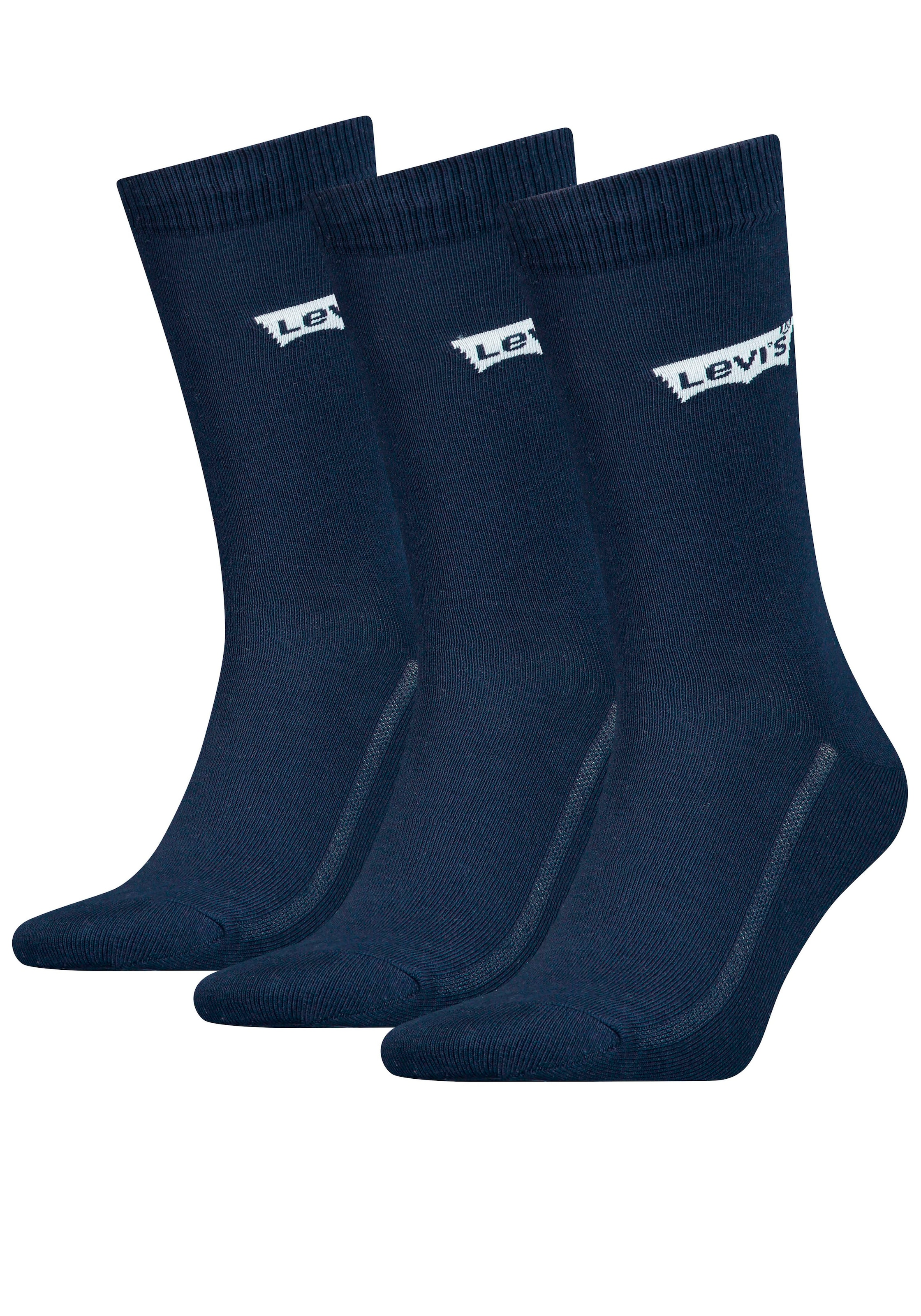 Levis Socken, (Packung, 3 Paar), mit breitem Logobund günstig online kaufen