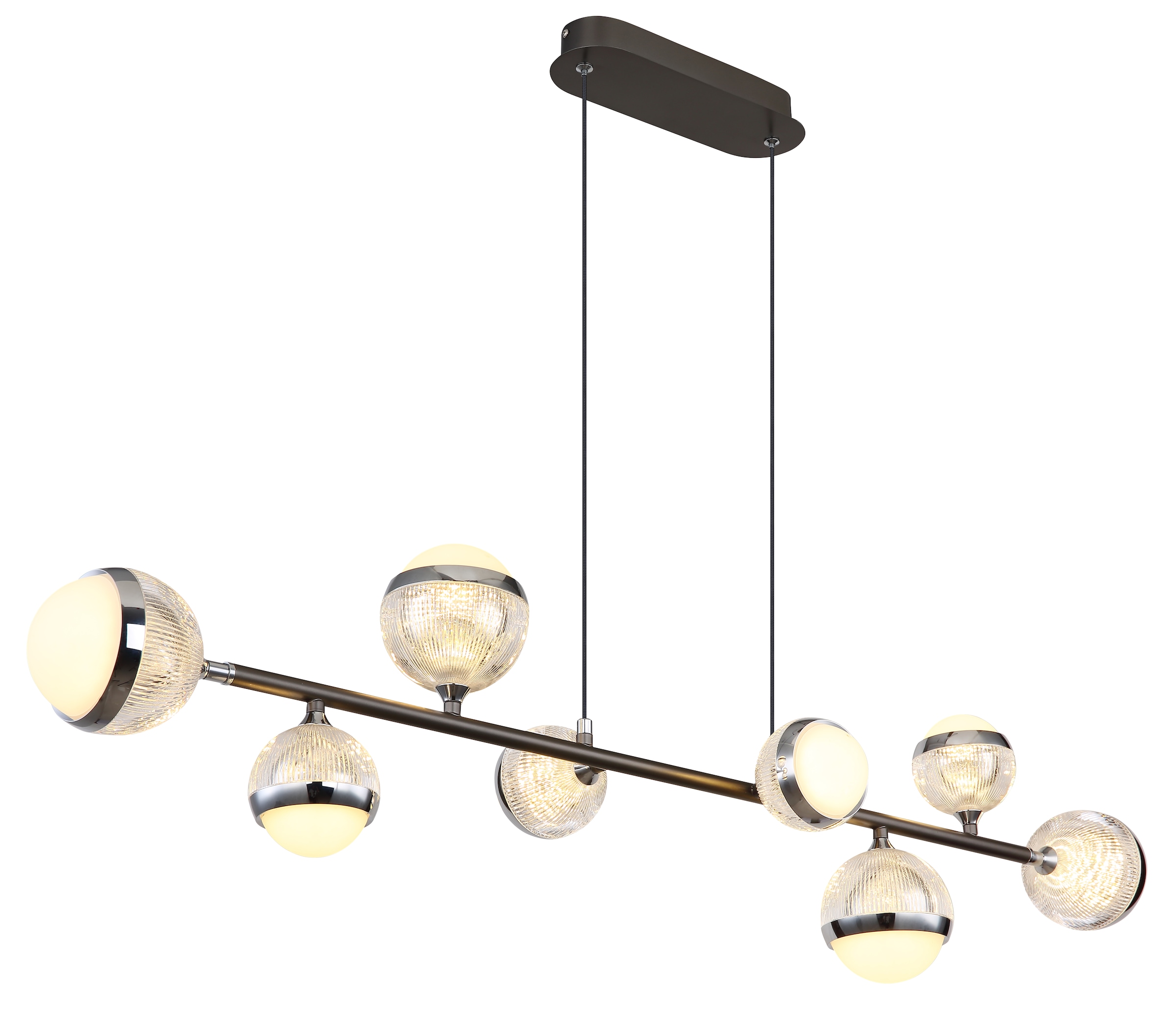 GLOBO LIGHTING LED Pendelleuchte »UNTSY«, Leuchtmittel LED-Modul | LED fest integriert, Hängelampe/Hängeleuchte/Wohnzimmer/Esstisch/elegant