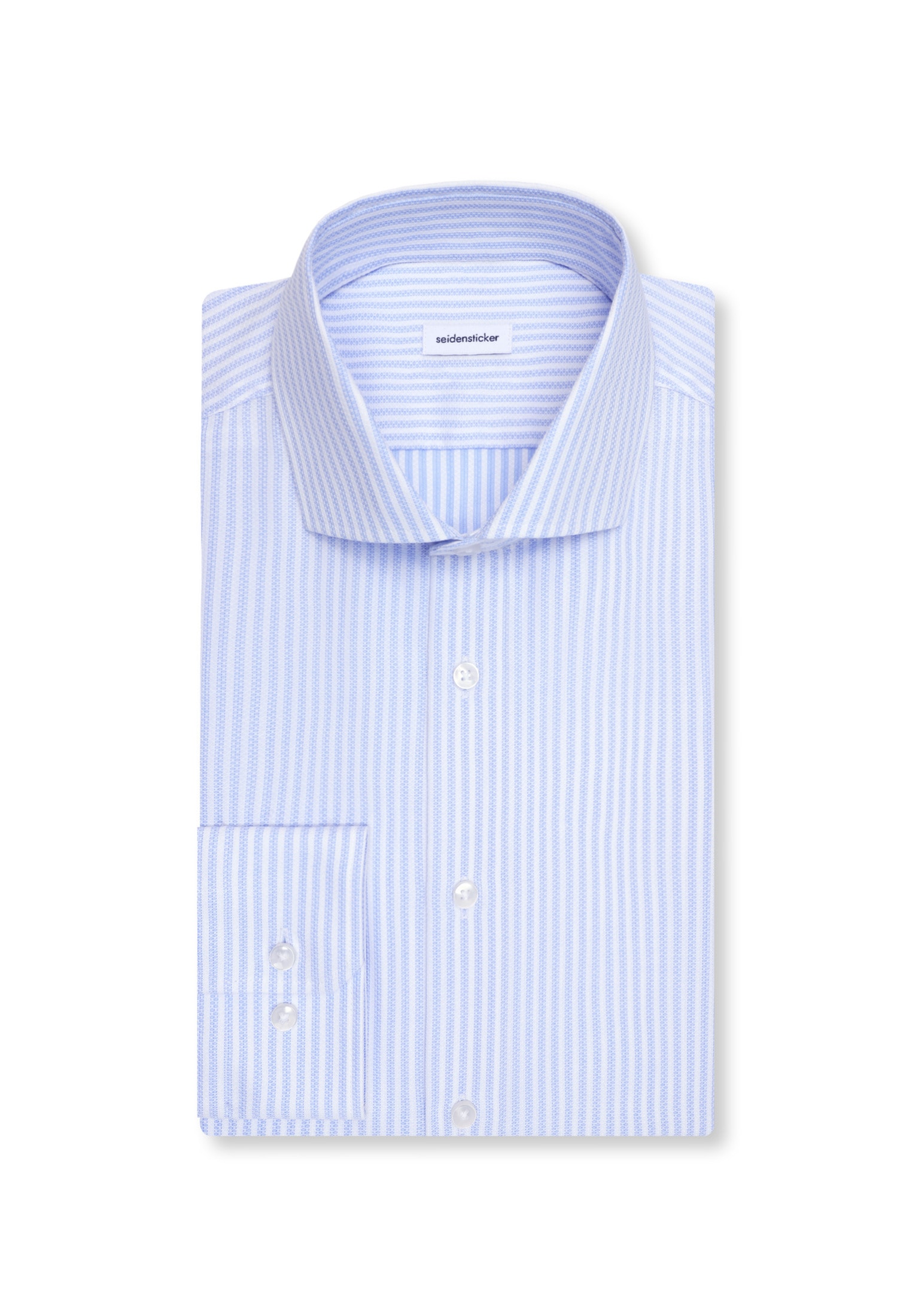 seidensticker Businesshemd »Schwarze Rose« Shaped 1/1 Kentkragen Gestreift