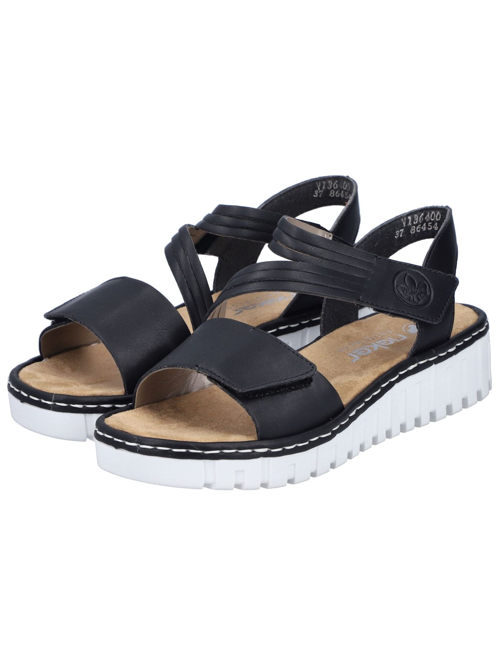 Rieker Sandals Synthetic Leather Black 38 3