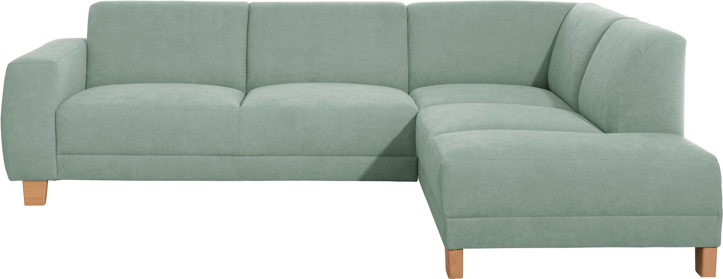 Max Winzer® Ecksofa »Blackpool modern, mittlere Sitzhärte mit hochwertiger Schaumpolsterung«, Lounge-Charakter durch niedrigen, leicht gewölbten Rücken