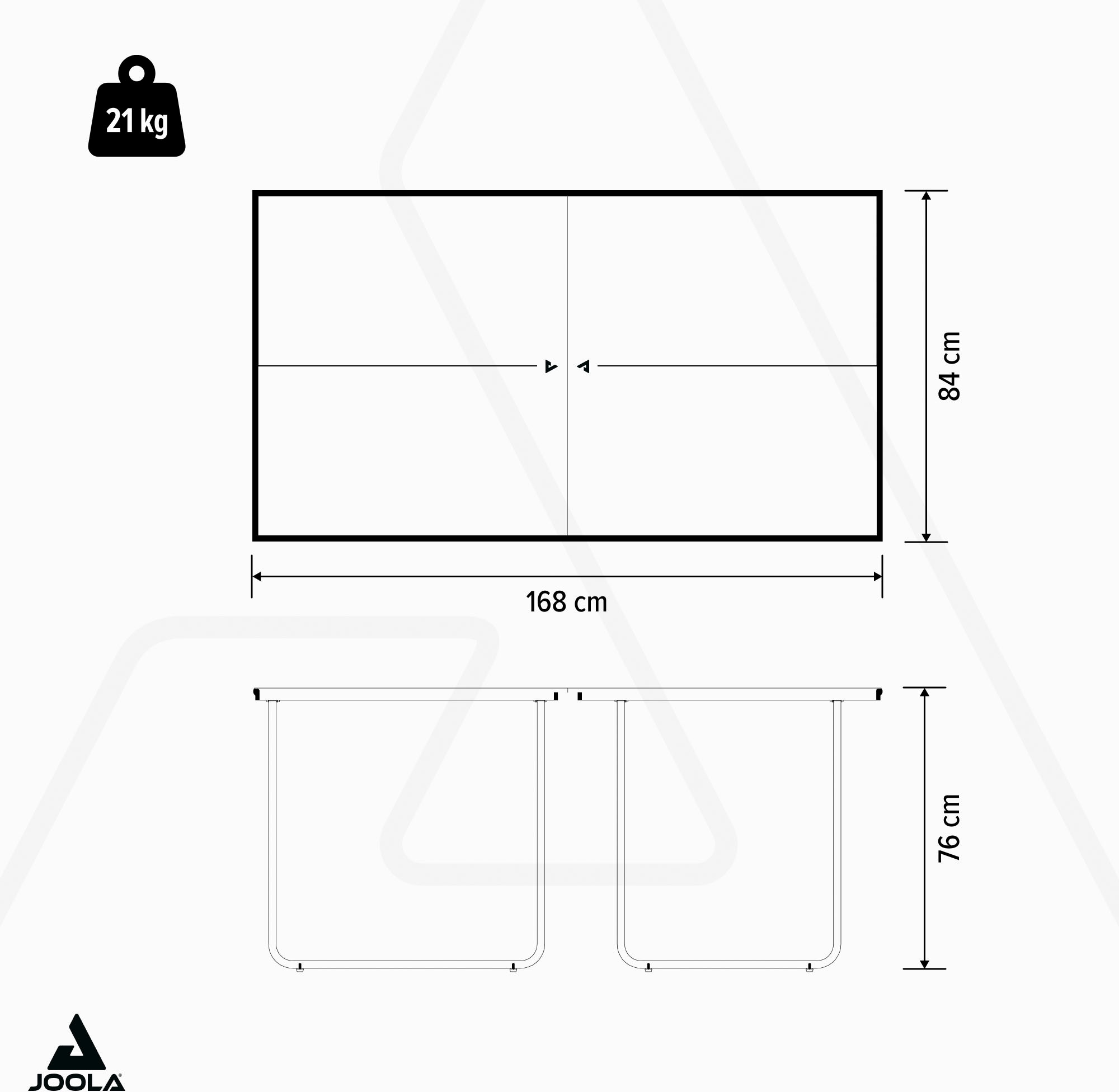 Joola Tischtennisplatte »JOOLA Tischtennisplatte Midsize dark-grey«